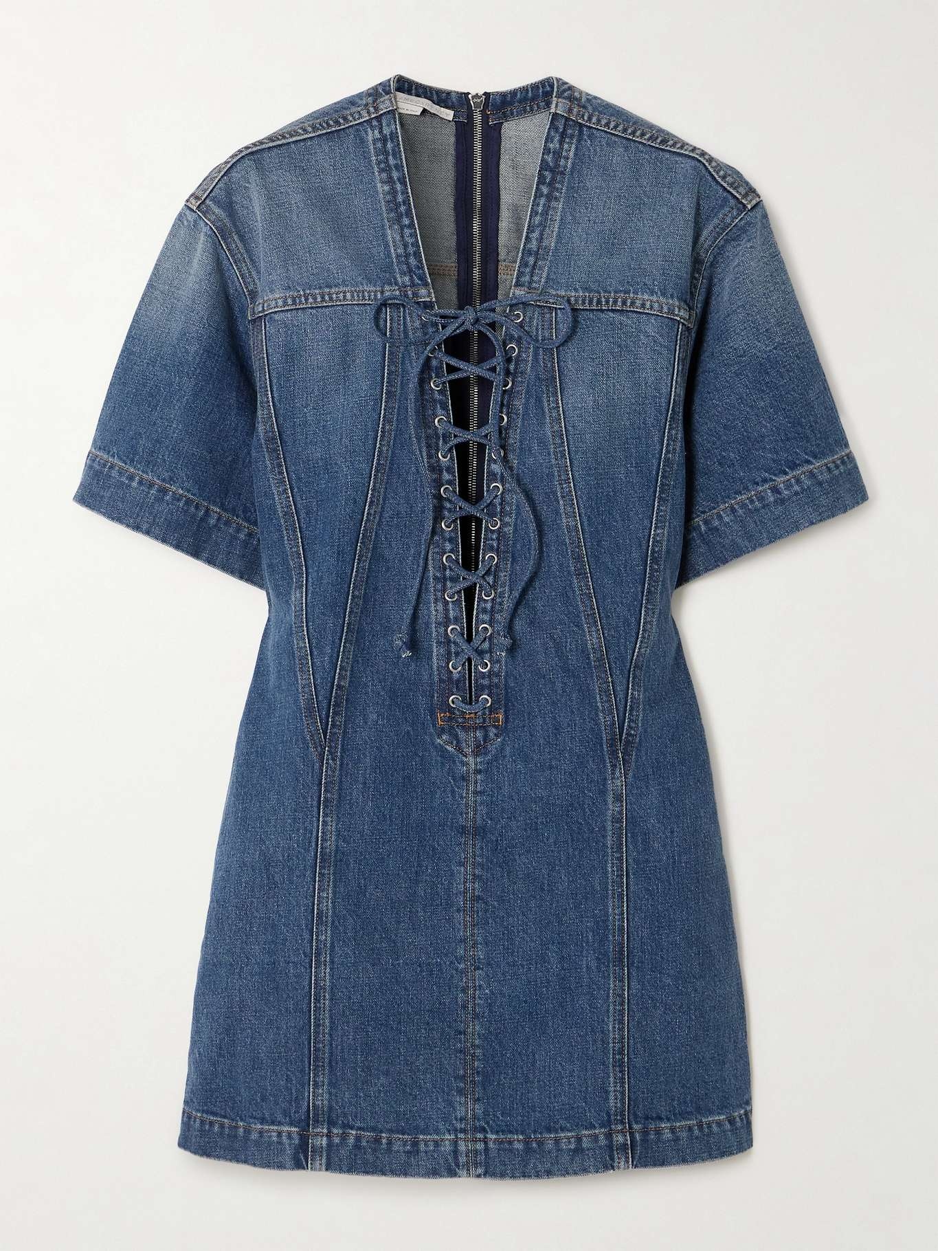 Denim mini dress - 1