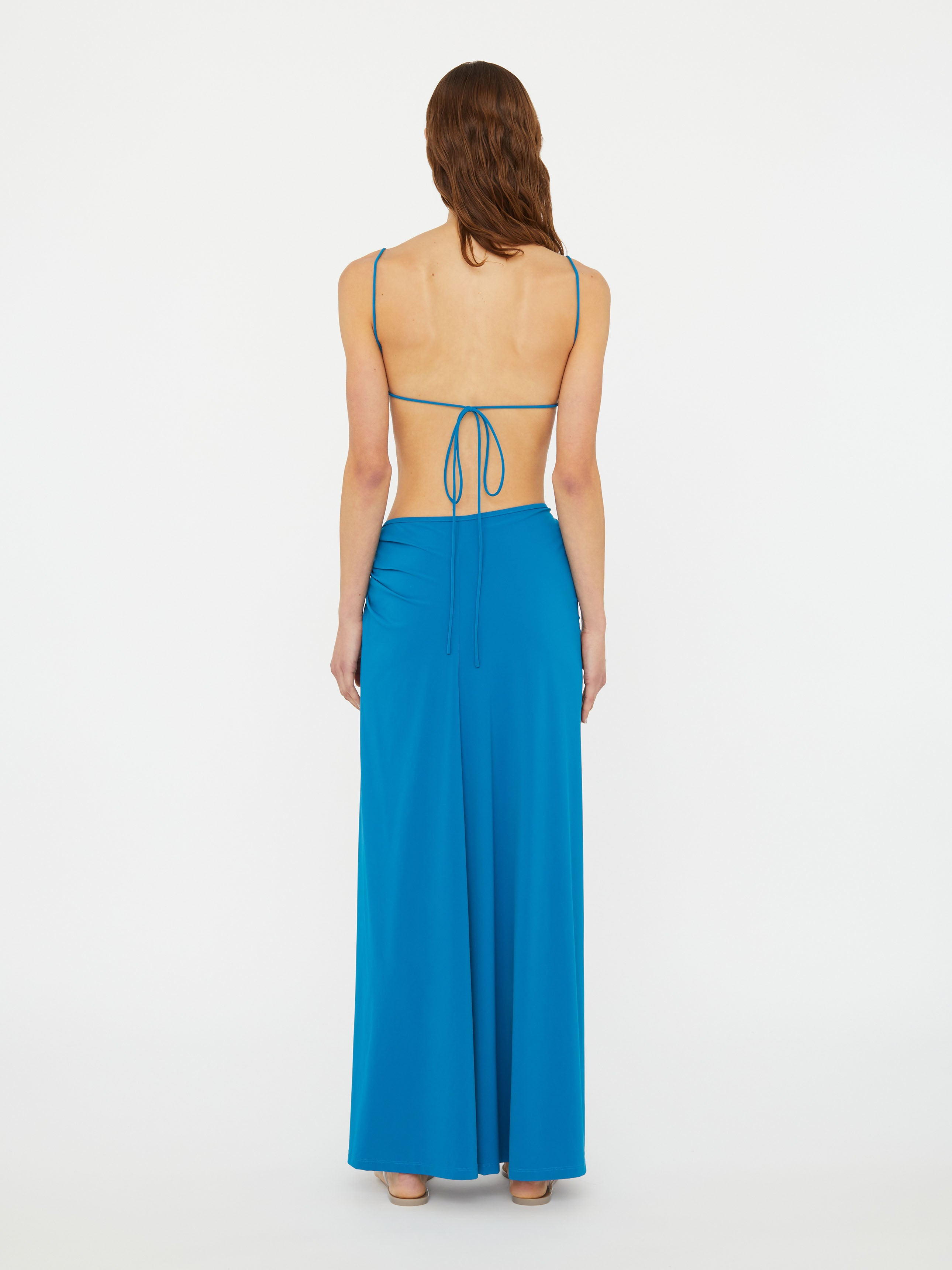 Ruched Orbit Split Skirt - 4