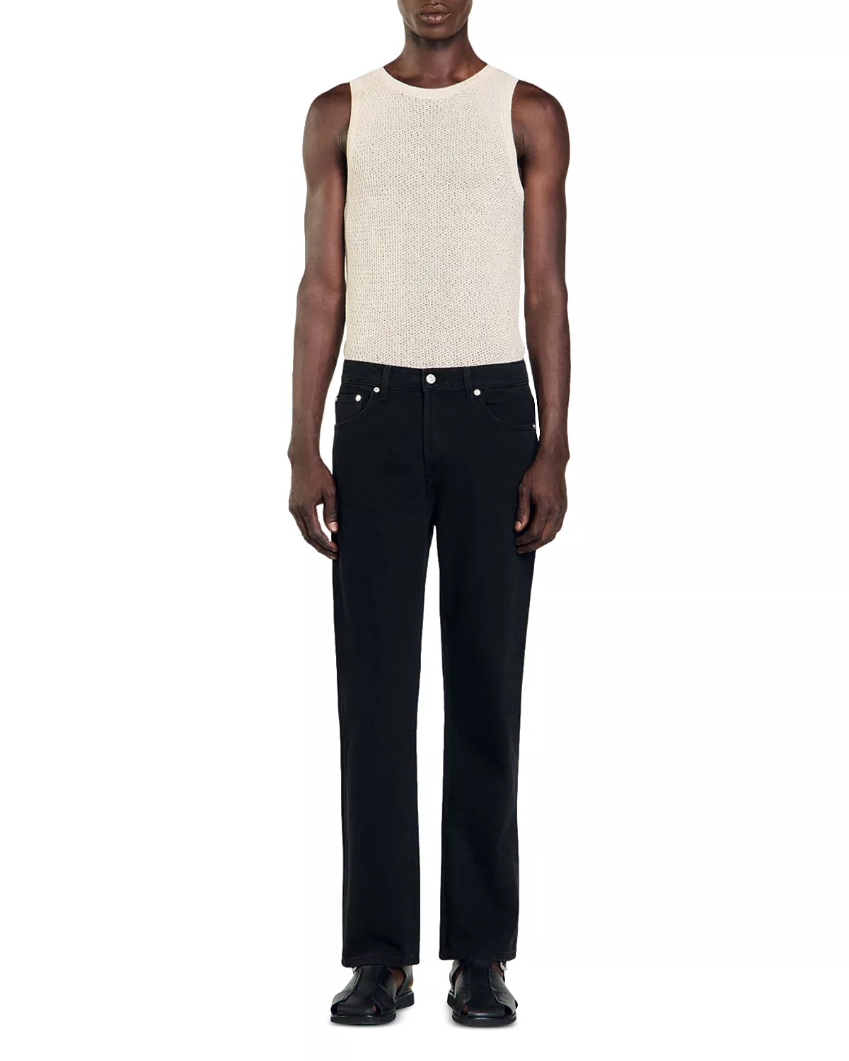 Straight Jeans in Black - 3