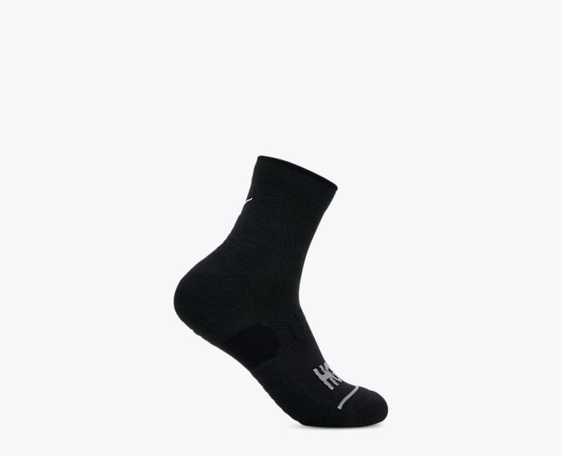 Quarter Run Sock in Black 1