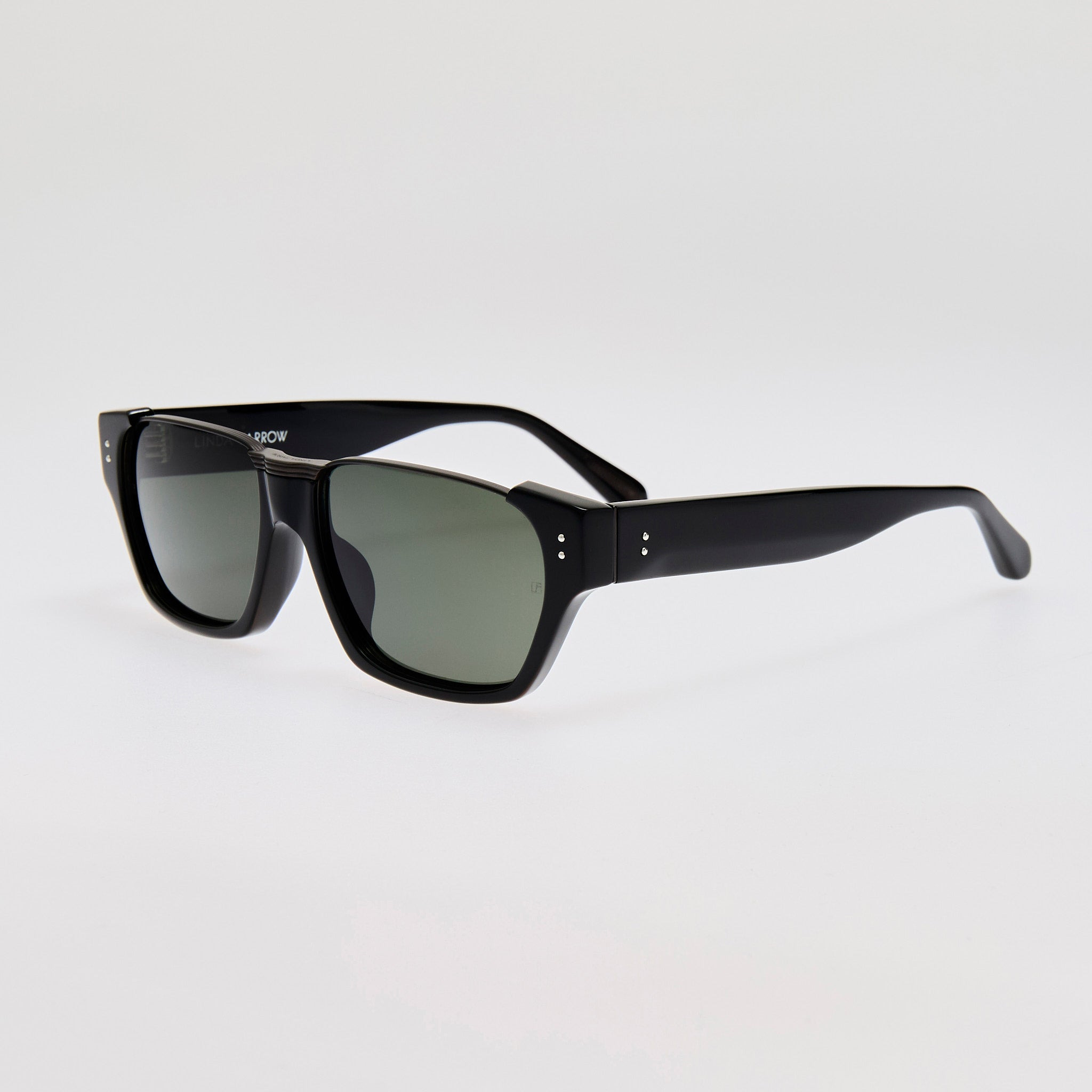 Marcel Sunglasses in Black Matt Nickel - 2