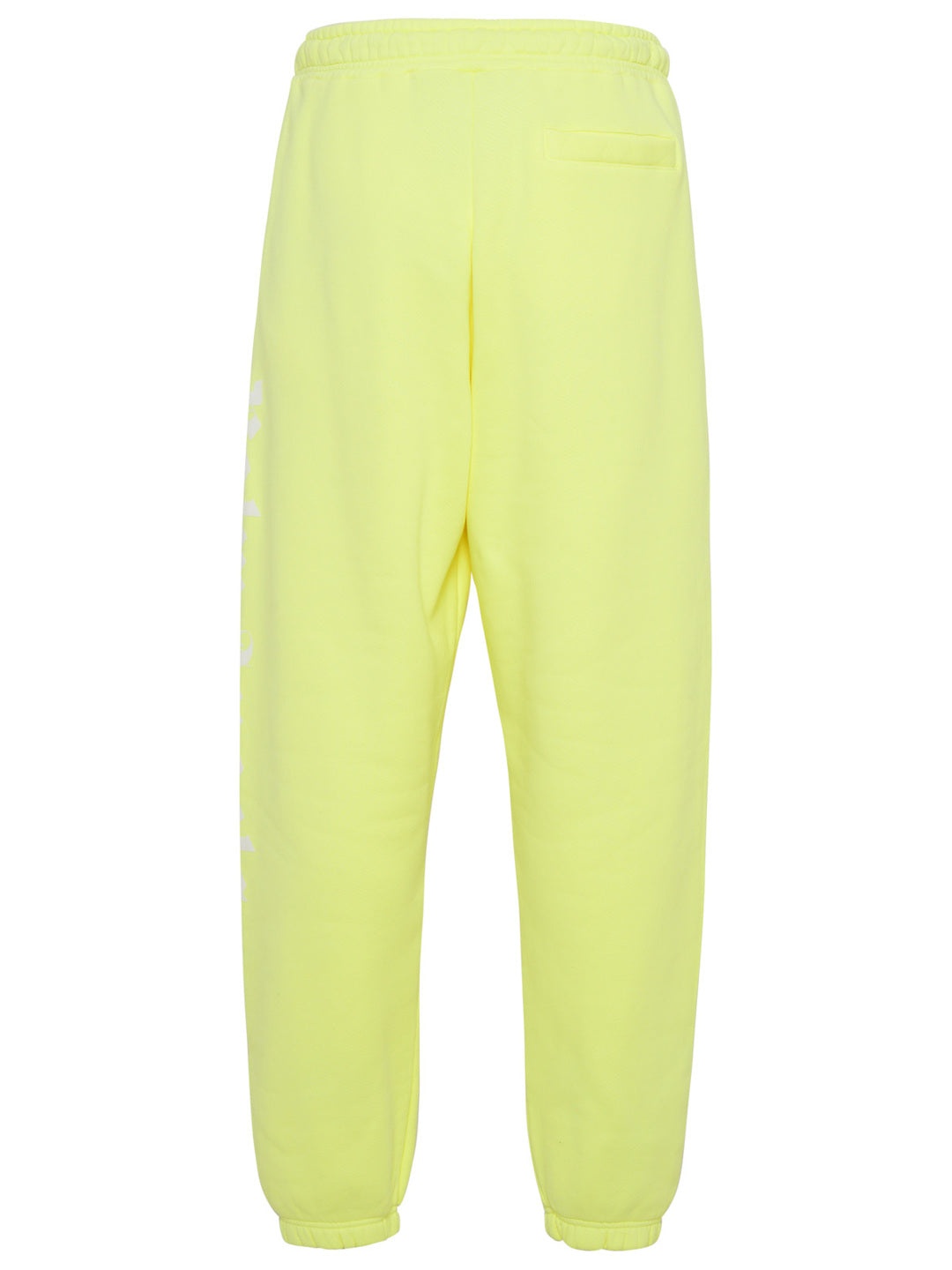 PALM ANGELS Neon Yellow Cotton Track Suit Pants - 3