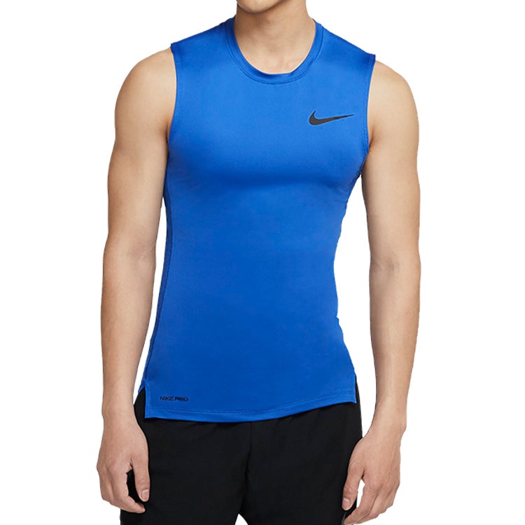 Nike Pro Logo Training Tight Vest Blue Royal blue BV5601-480 - 3