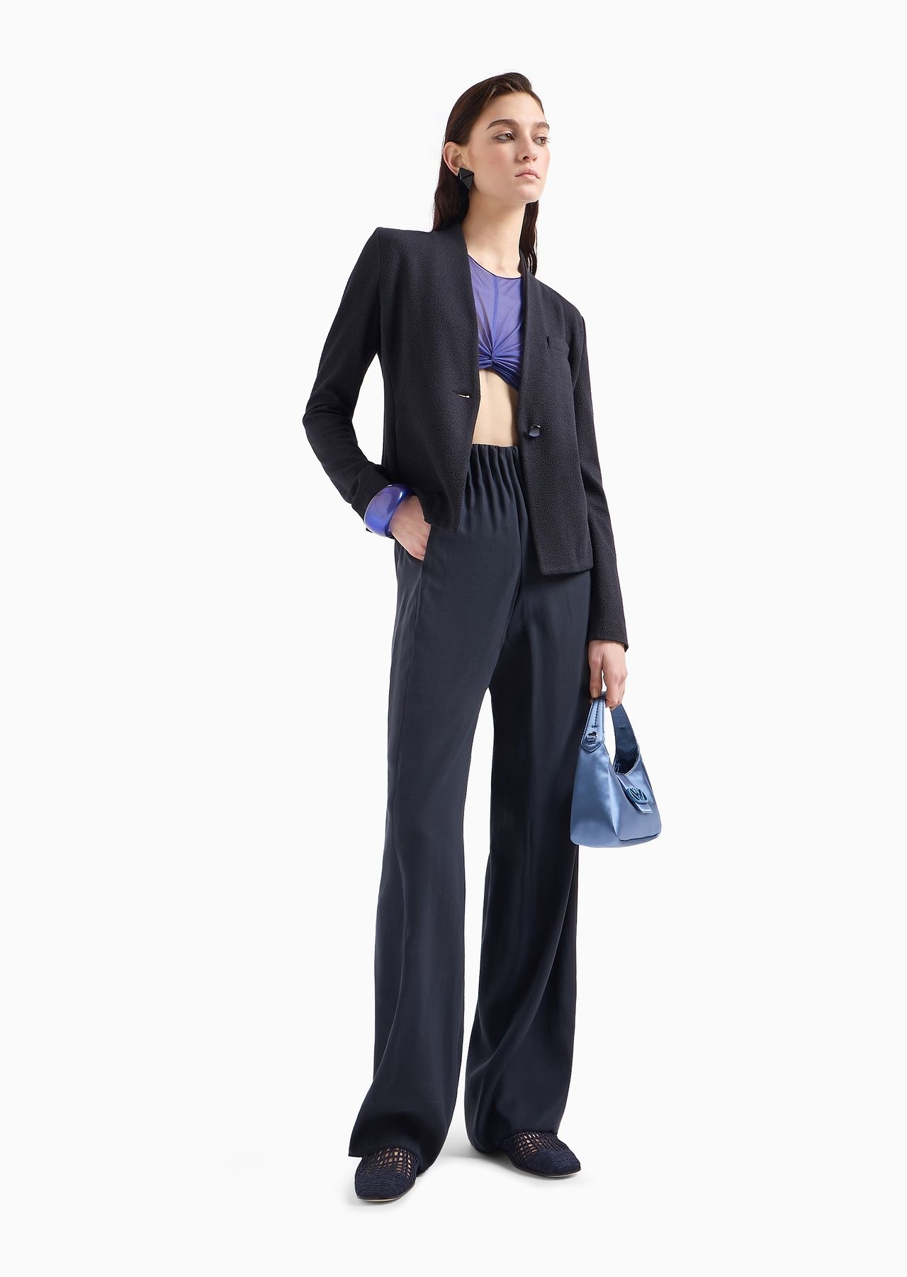 Single-breasted jacket in jacquard - 4