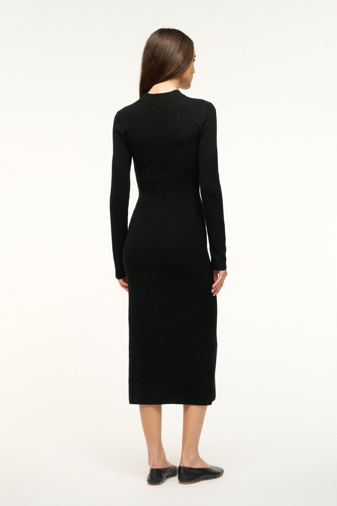 STAUD RAMONA DRESS BLACK - 5