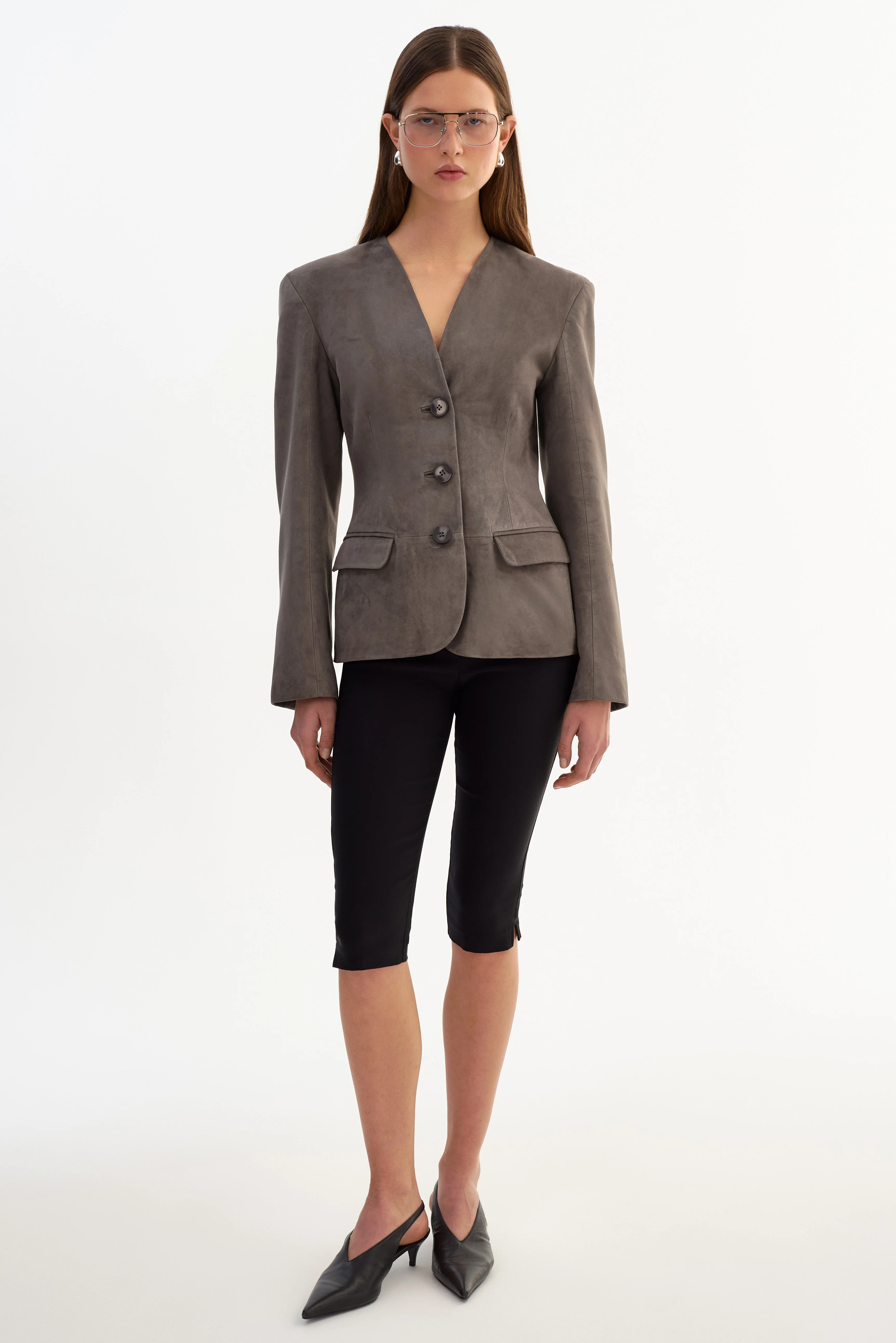 ABITHA | Hourglass Suede Jacket - 1