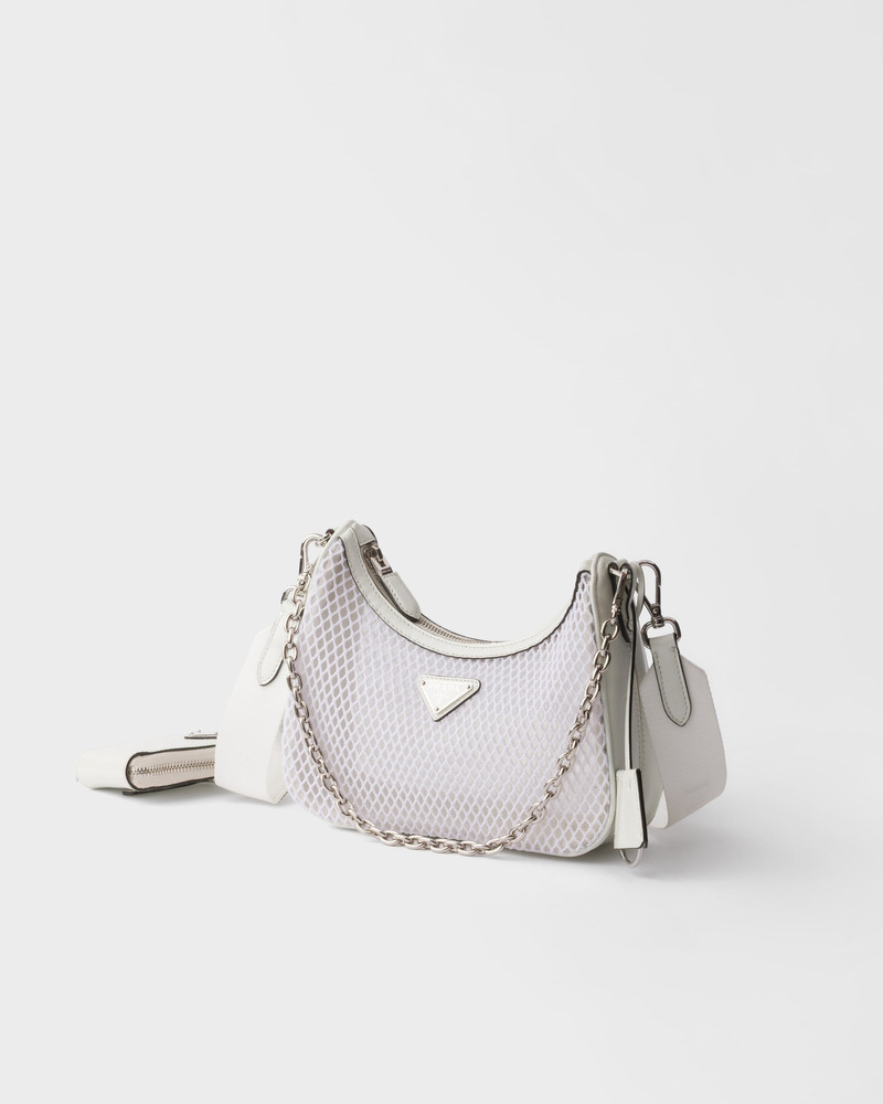 Prada Re-Edition 2005 mesh and brushed leather bag 3