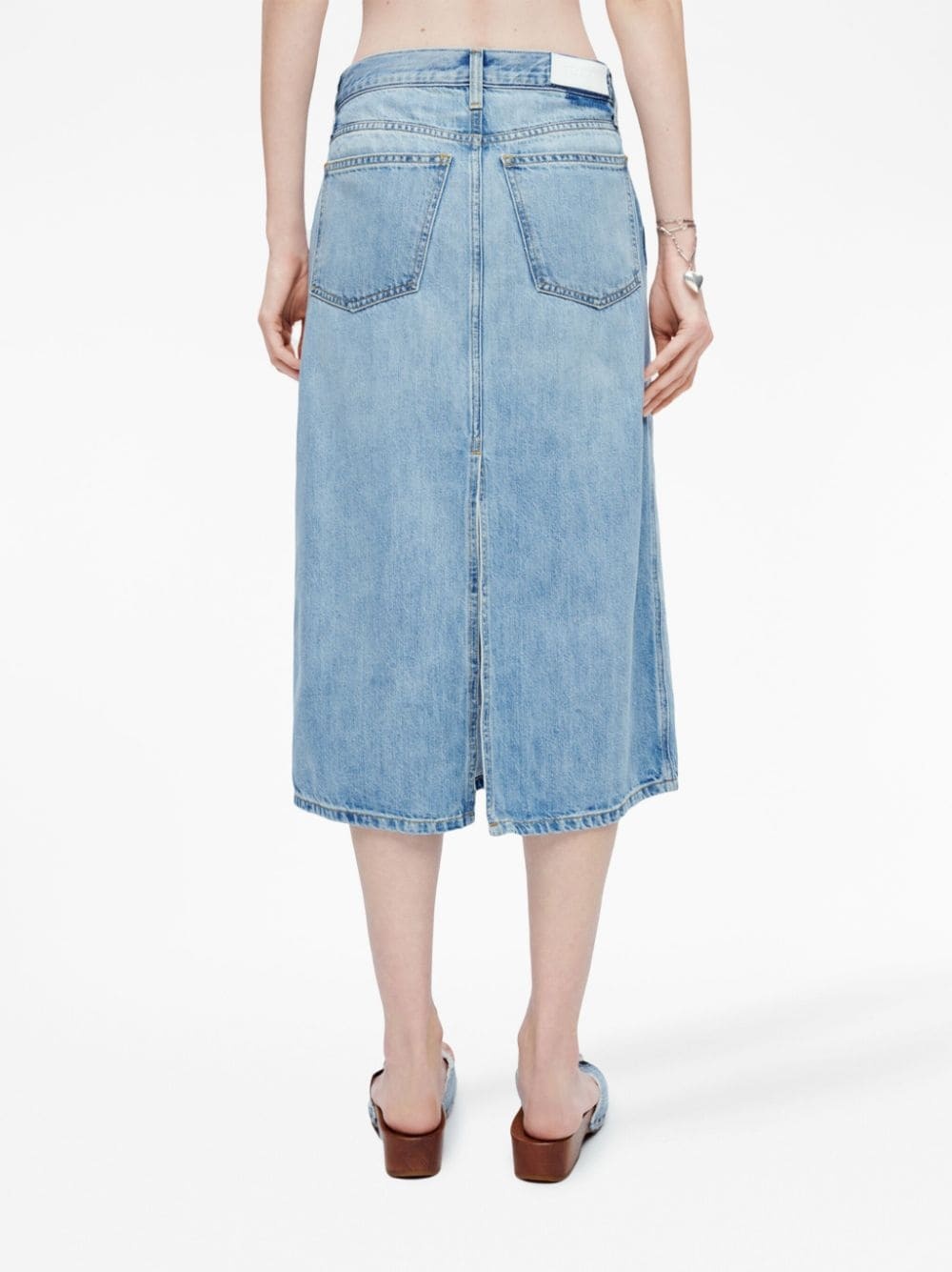 Low Rider midi denim skirt - 3