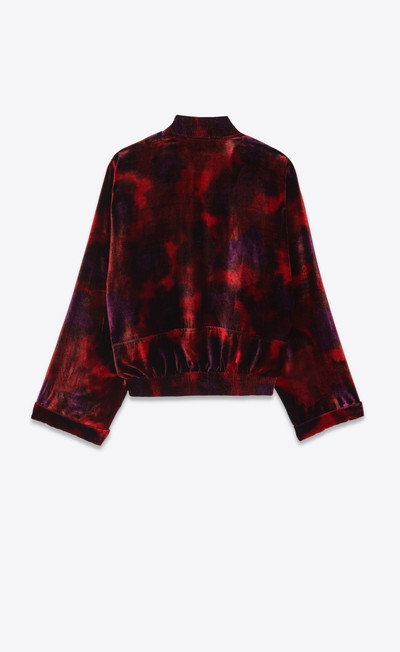 SAINT LAURENT teddy jacket in velvet outlook