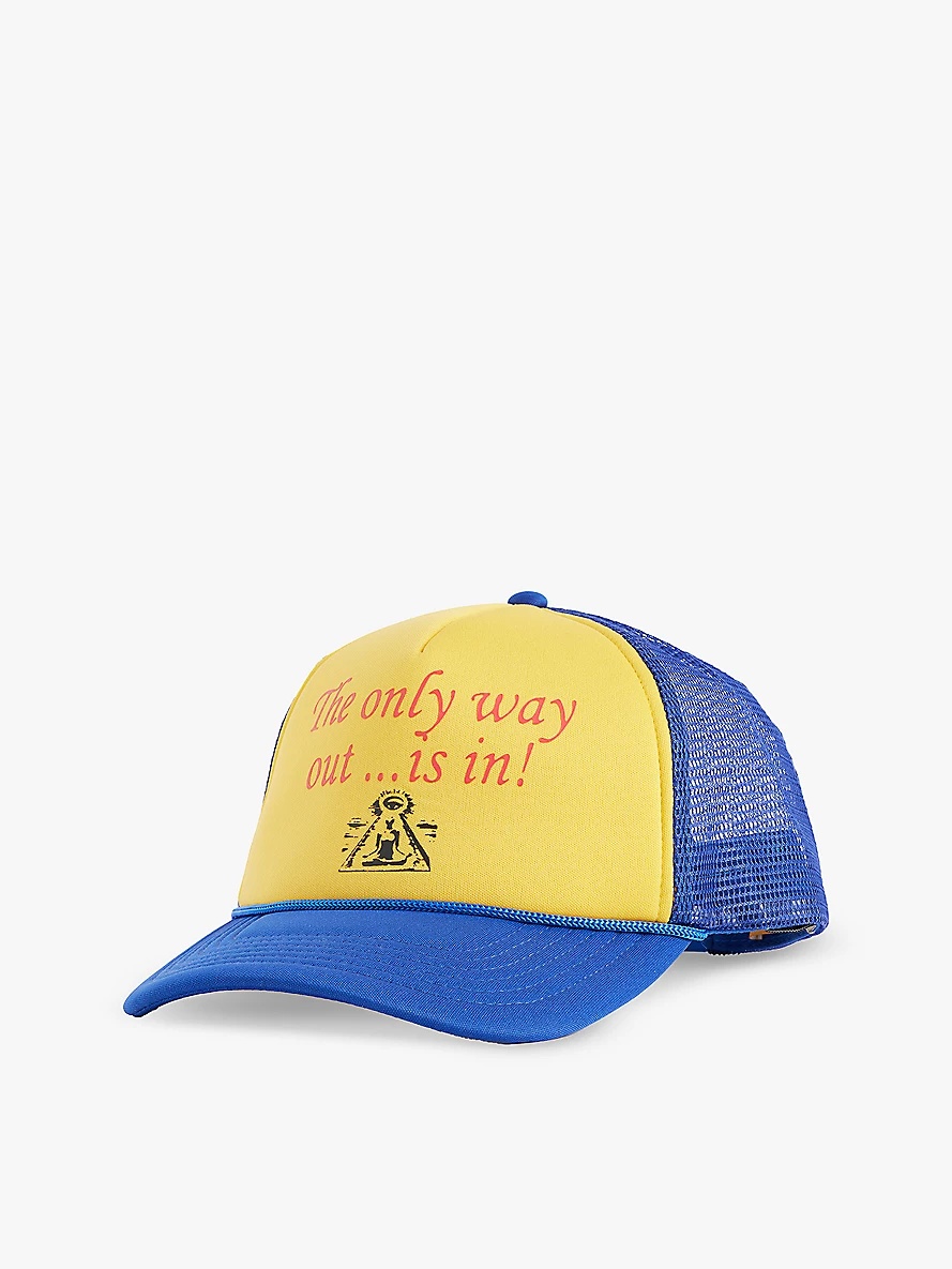 Only Way Out graphic-print mesh cap - 1