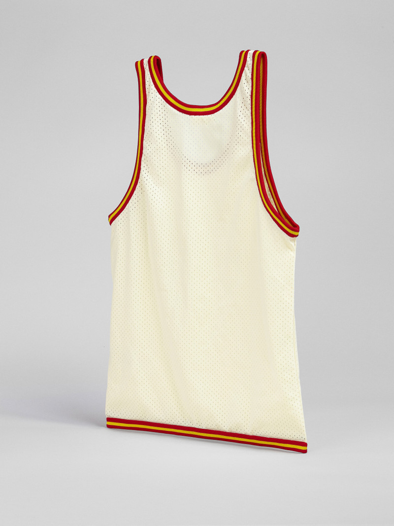 Marni WHITE BASKET TANK TOP SHOPPING BAG IN TECH FABRIC outlook