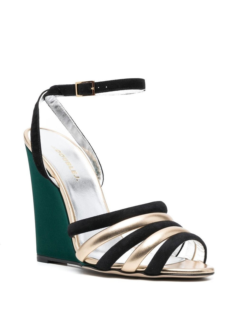 La DoubleJ Tones 135mm wedge sandals outlook