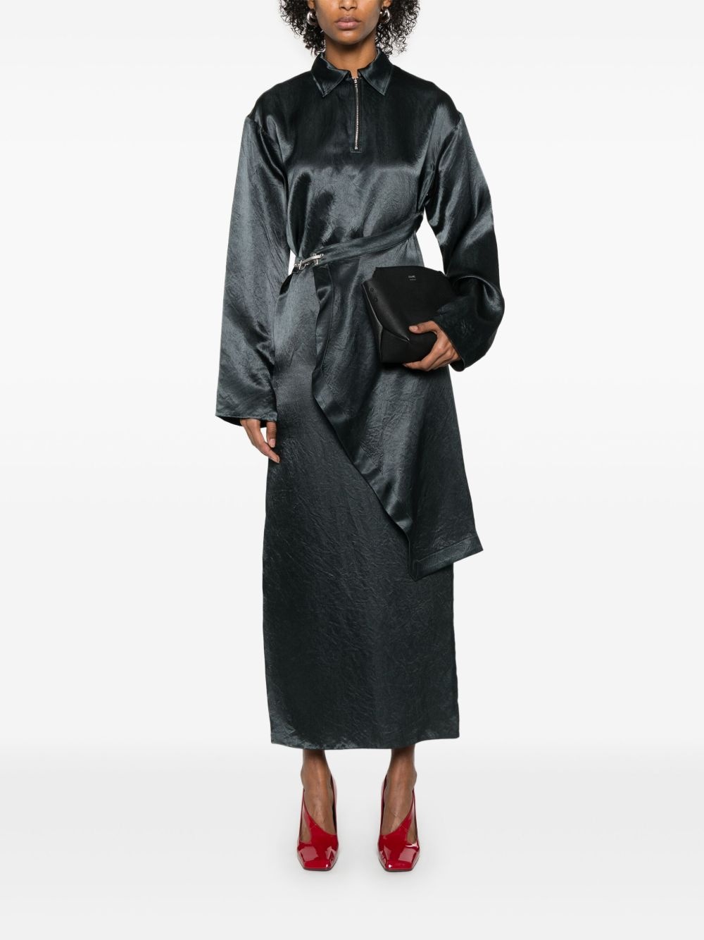 skirt-layered maxi dress - 2