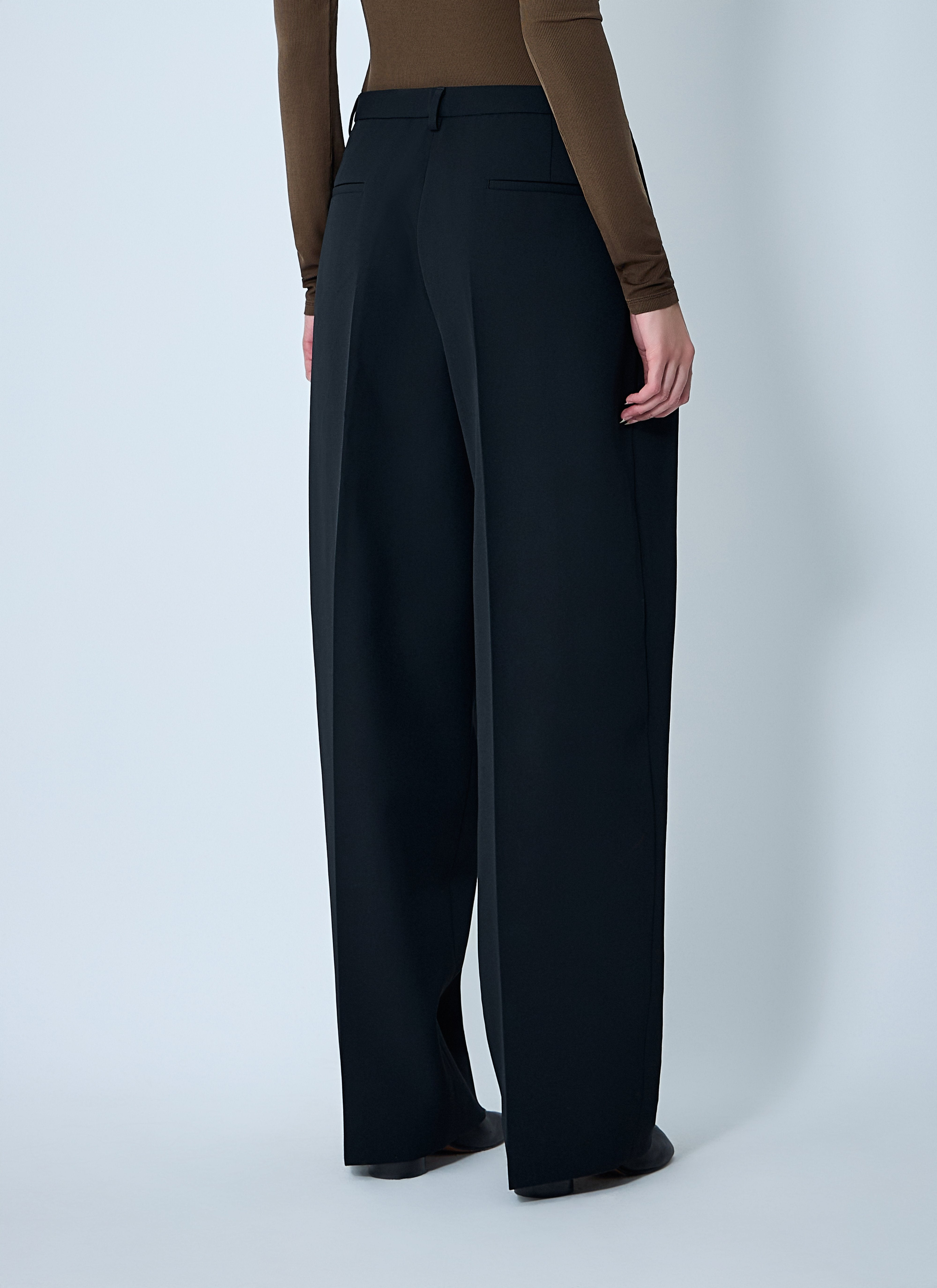 Jil Sander Women Wool Belted Pants - 4