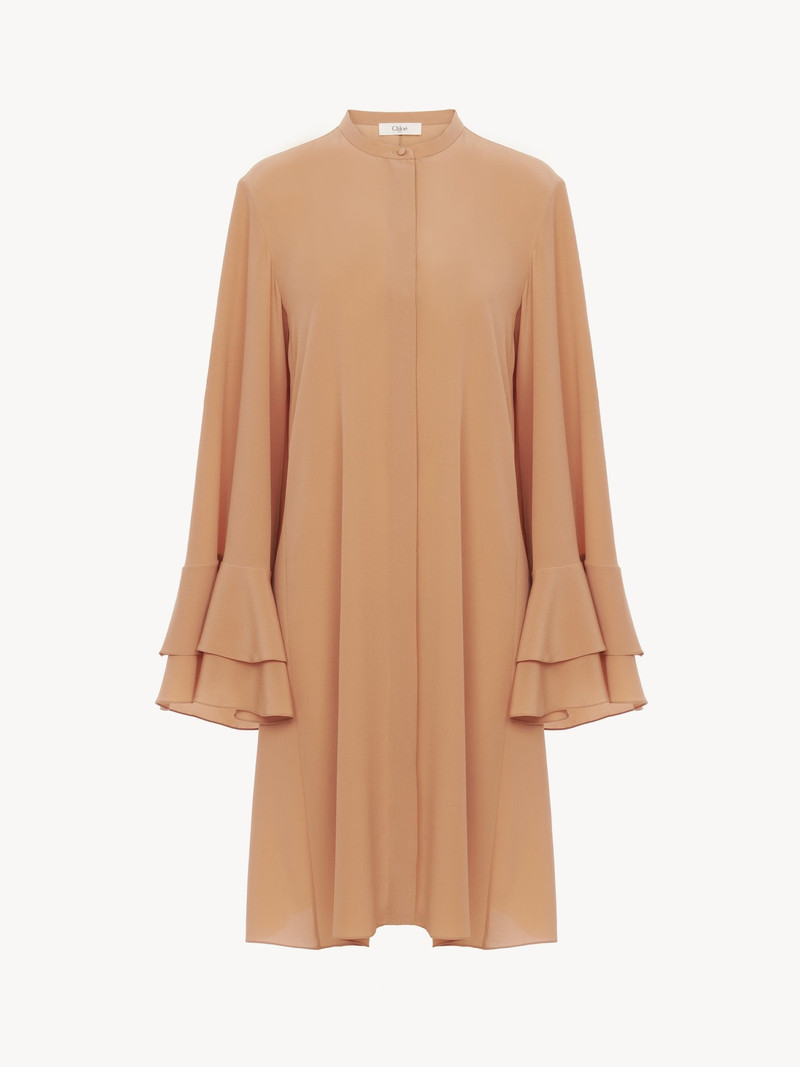 Chloé FLUID SHORT DRESS IN CRÊPE DE CHINE outlook