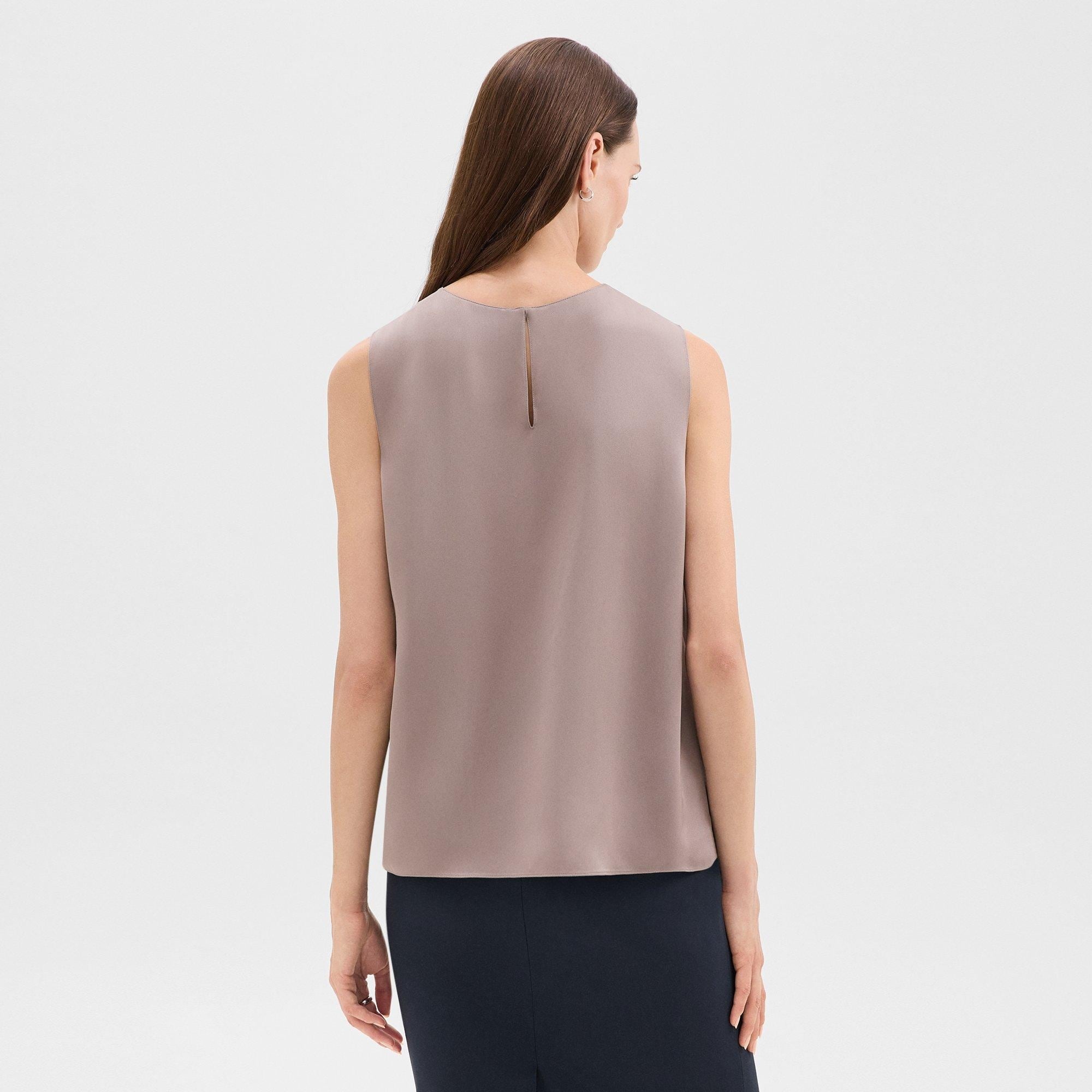 Shell Top in Silk Georgette - 4