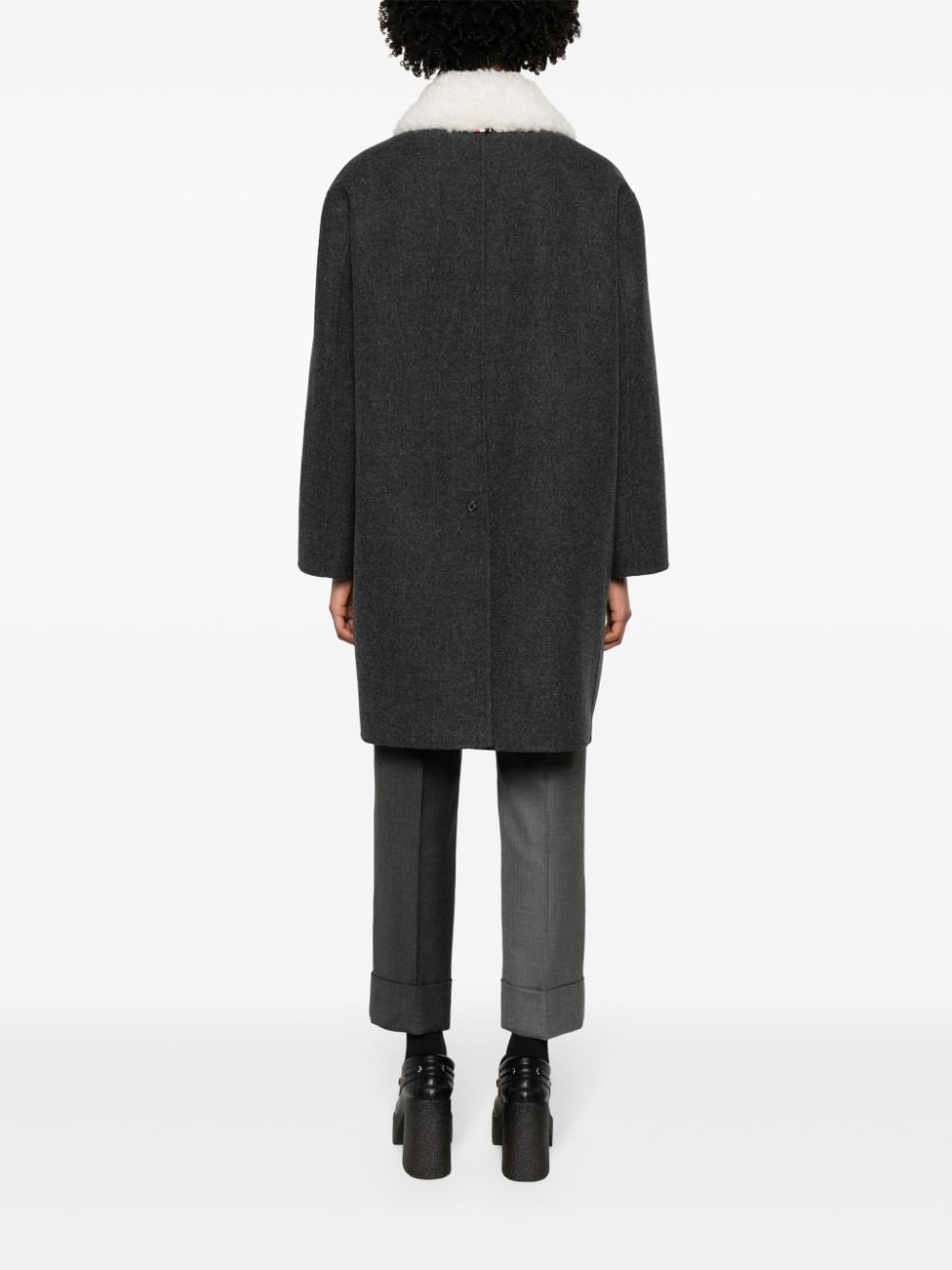 Bal-collar wool-felt coat - 4