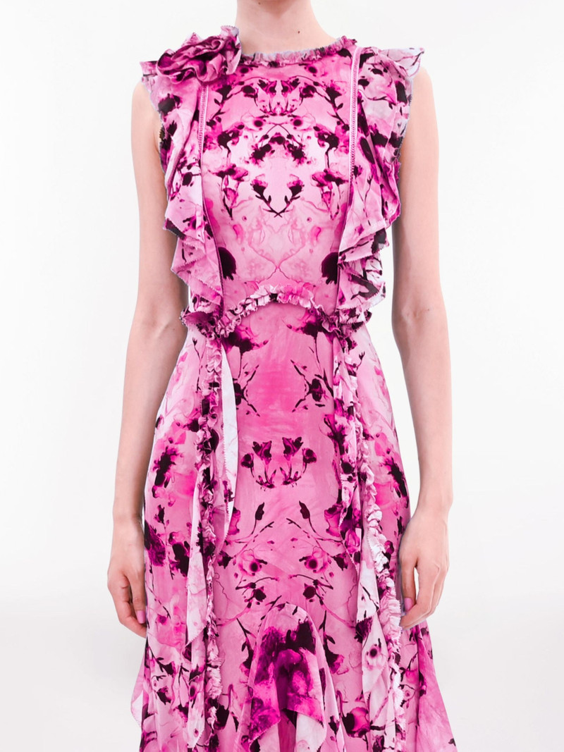 Marchesa PRINTED GEORGETTE GOWN outlook