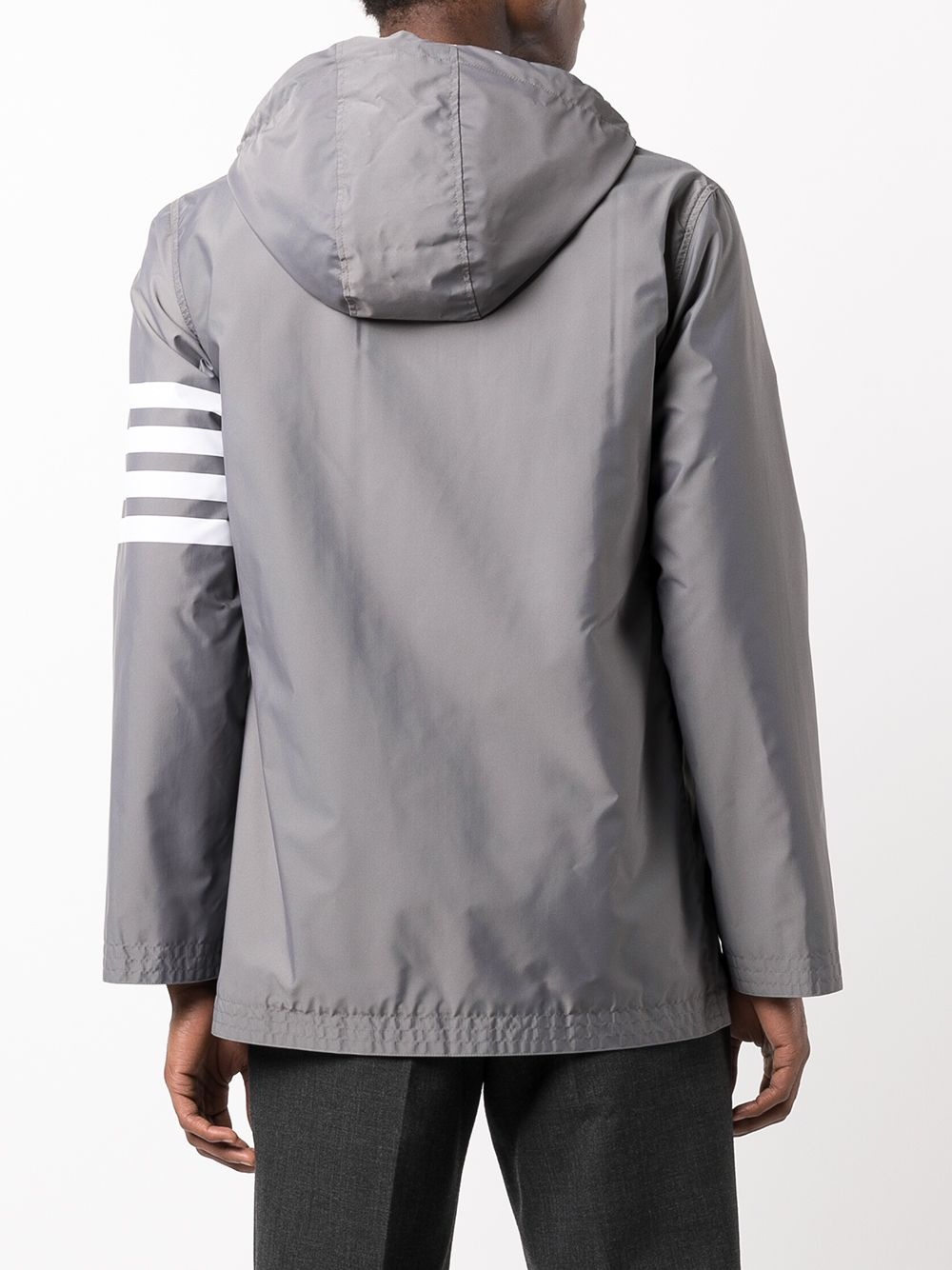 4-Bar stripe anorak coat - 4