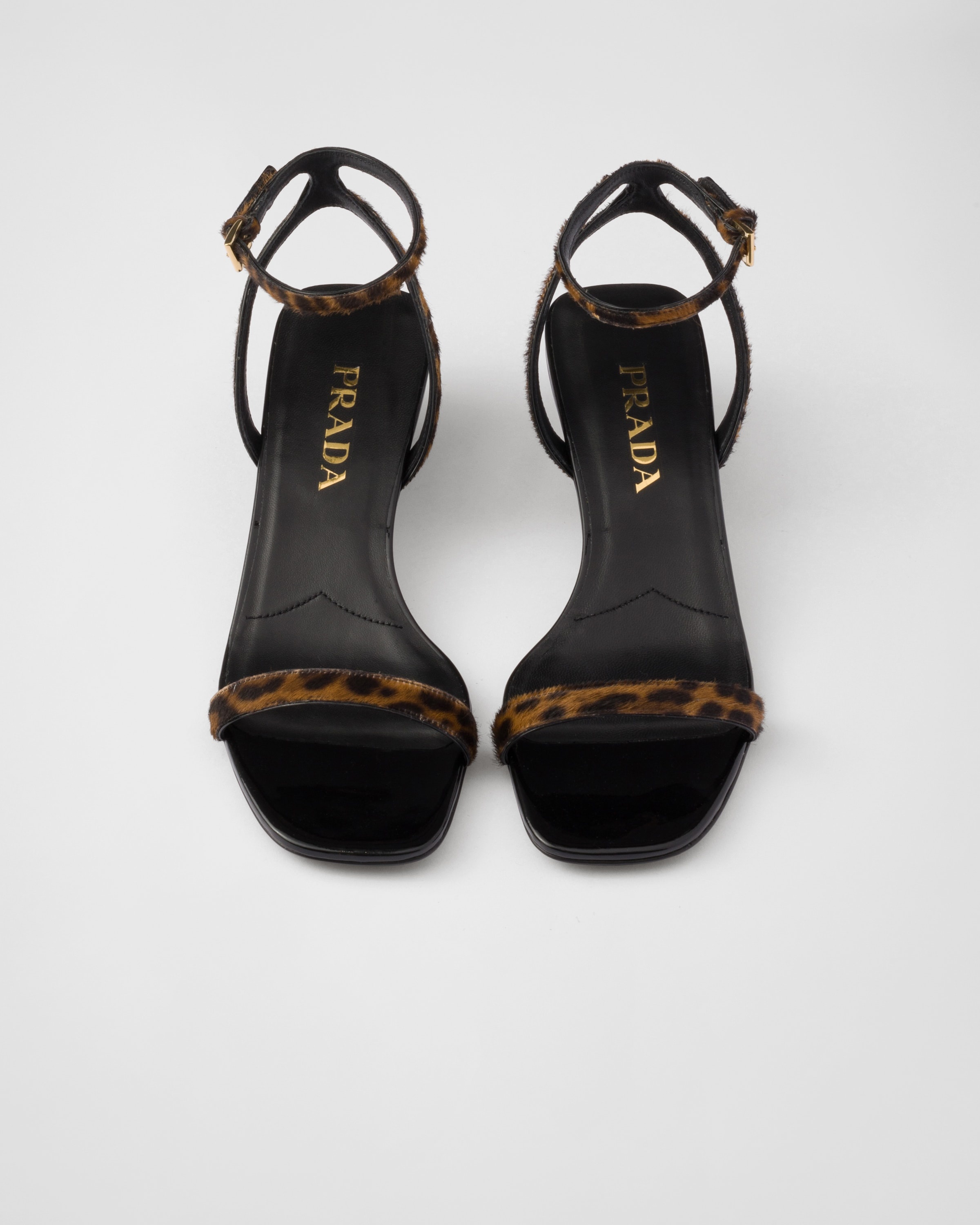 Printed leather sandals - 3