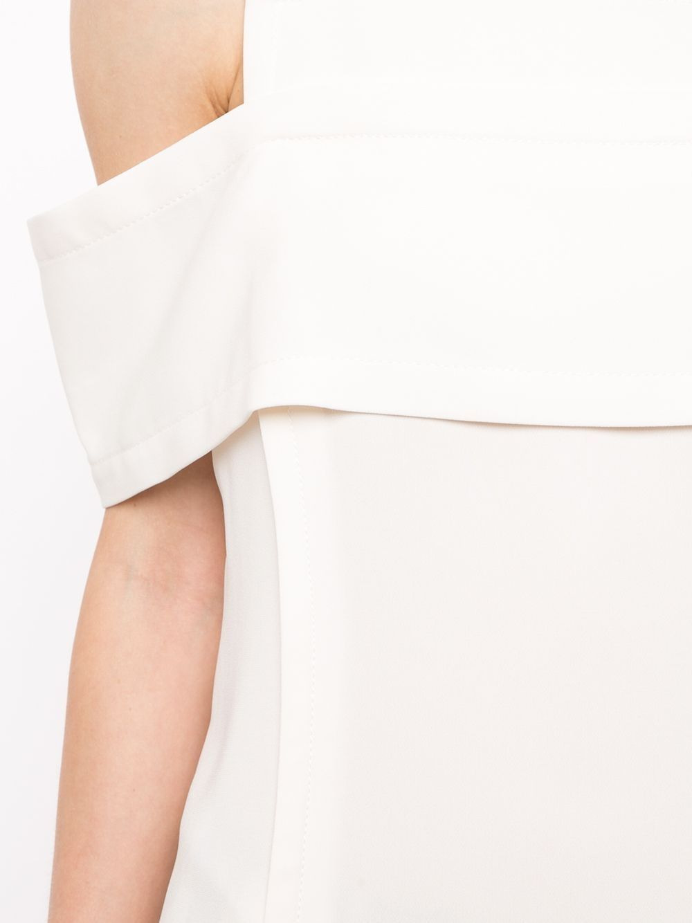 panelled cold-shoulder top - 5