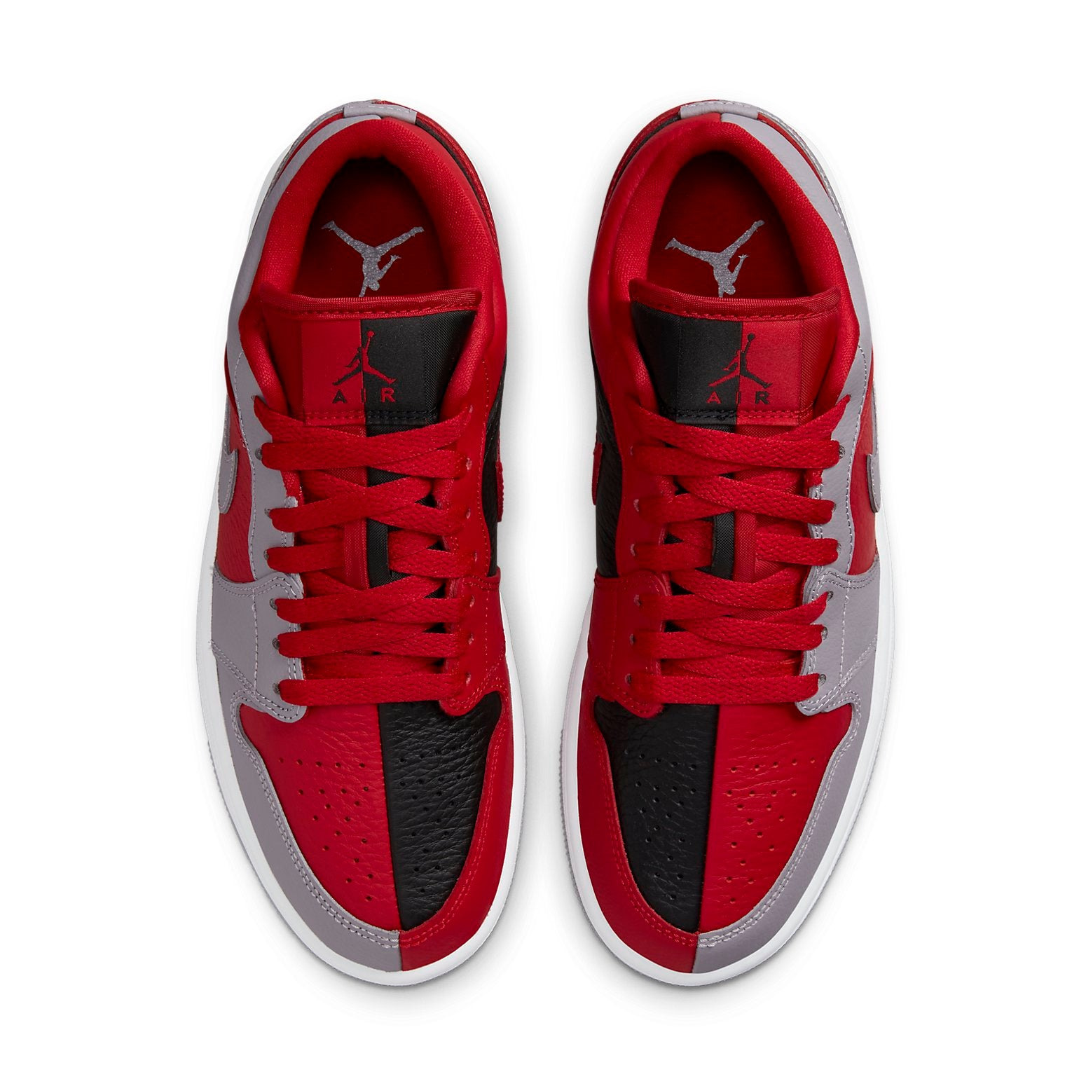(WMNS) Air Jordan 1 Low SE 'Split - Gym Red Cement Grey' DR0502-600 - 4