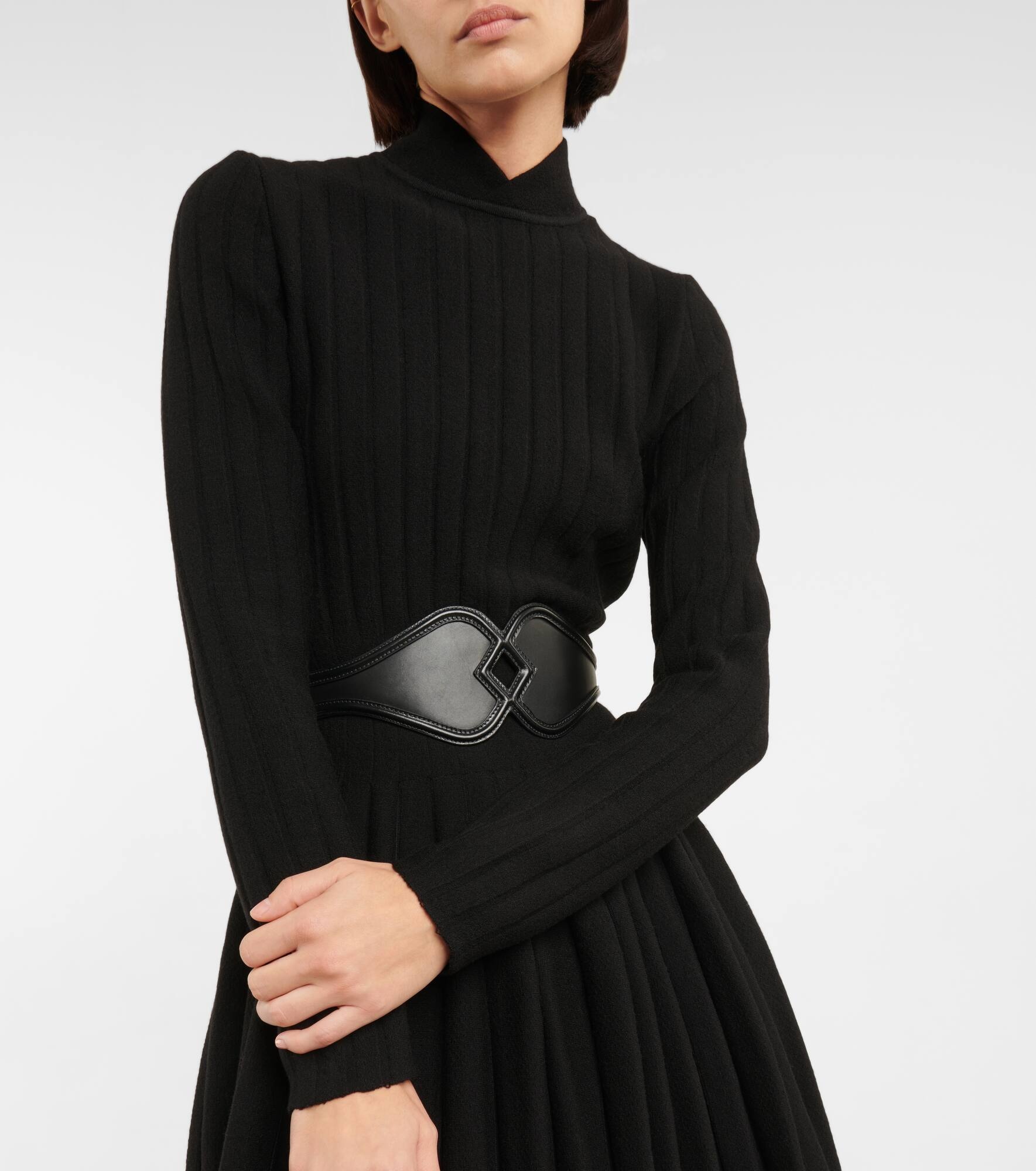 Wool-blend minidress - 4
