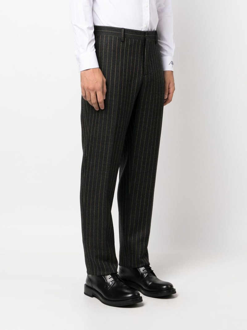 pinstripe virgin wool tailored trousers 4