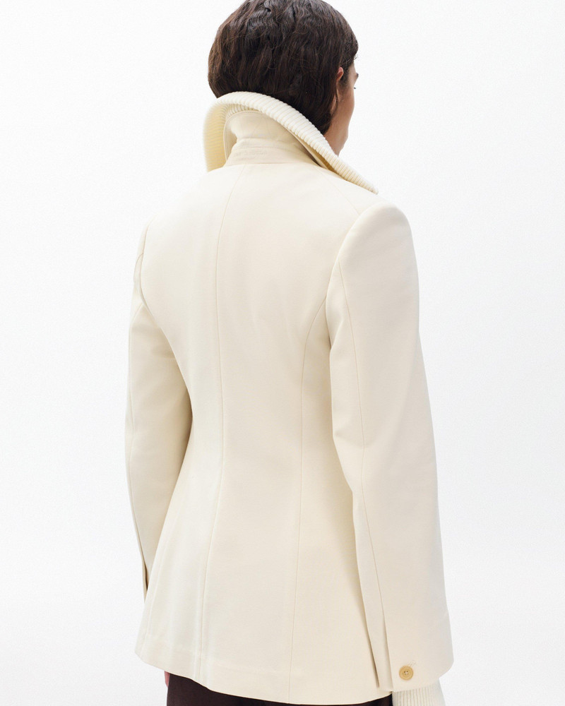 Frank Mixed-Media Blazer Refine Knit 6