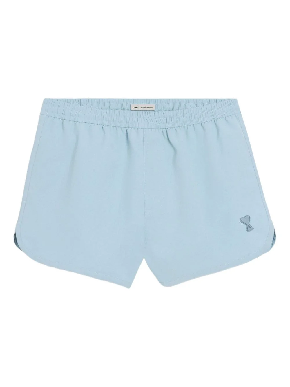 logo-patch swim shorts - 1