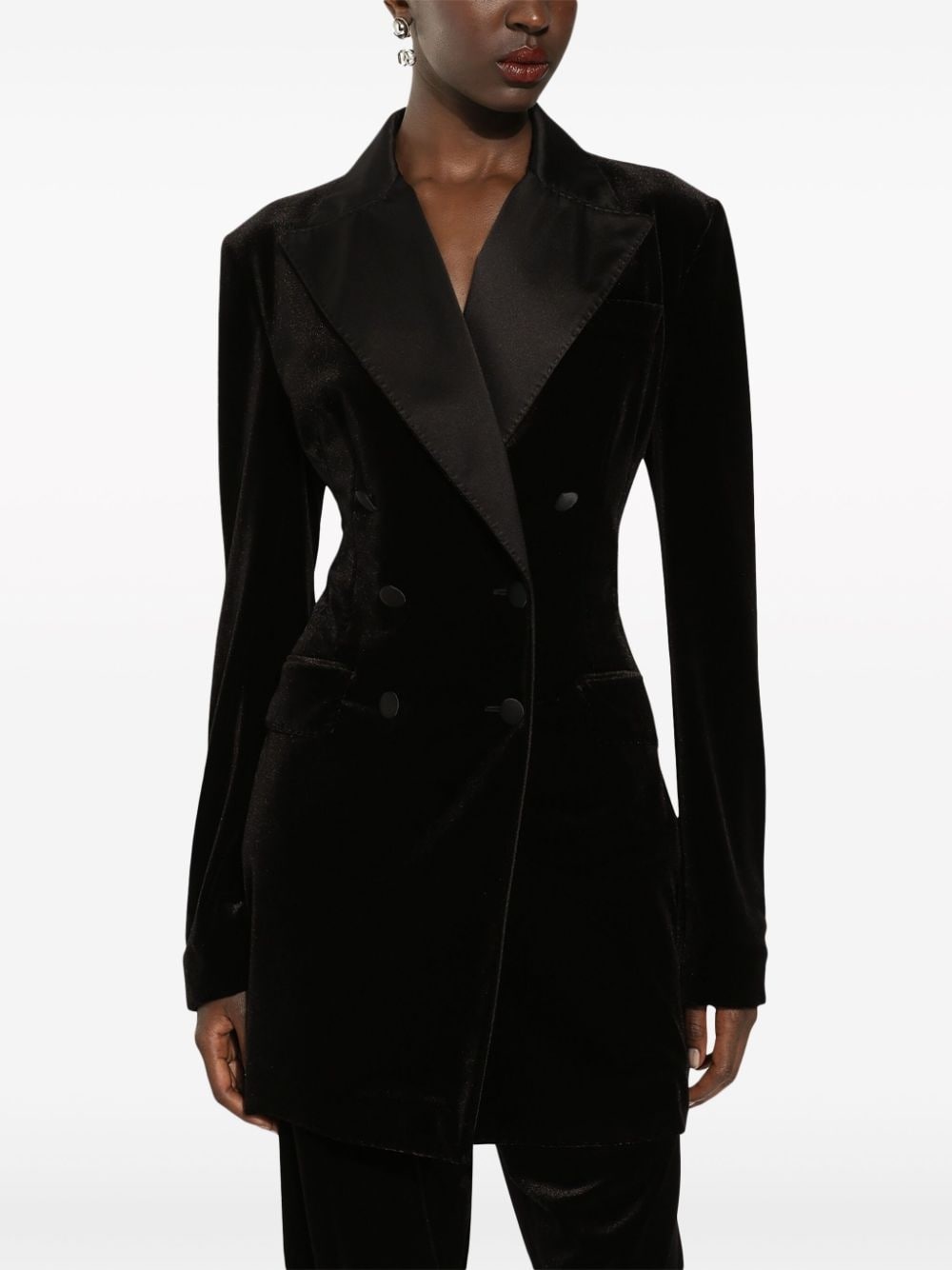 Turlington velvet blazer - 5