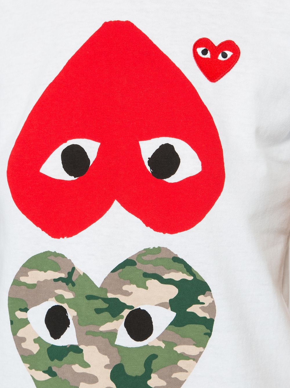hearts print T-shirt - 5