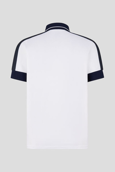 BOGNER Claudius Functional polo shirt in White/Navy blue outlook
