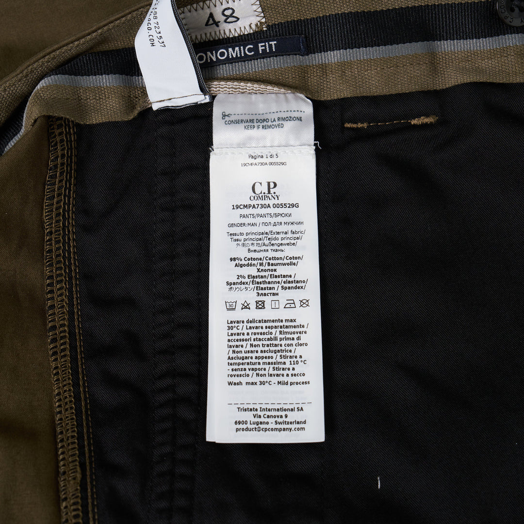 Cargo Pant In Stretch Satin - 3