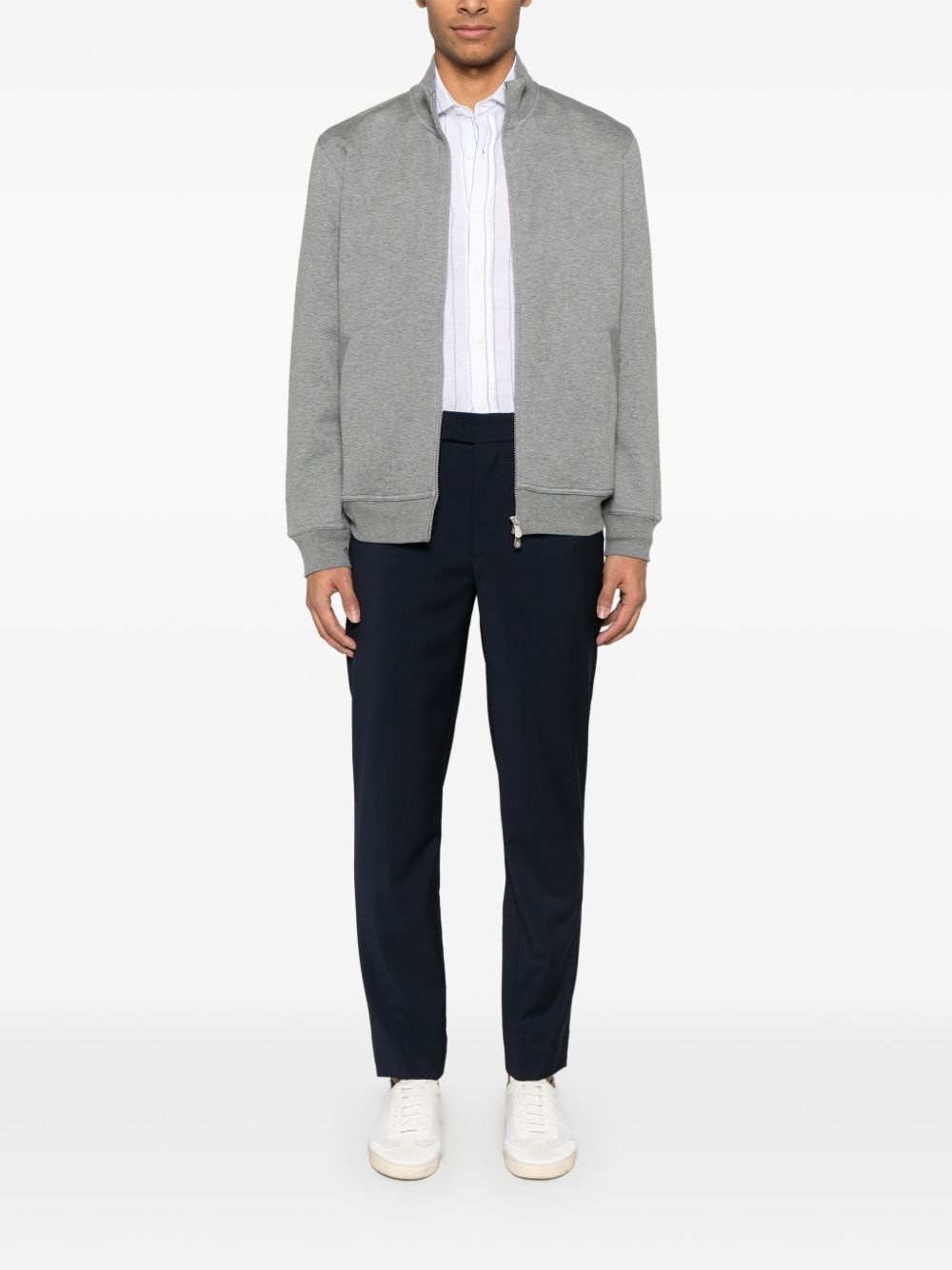 mélange-effect sweatshirt - 2