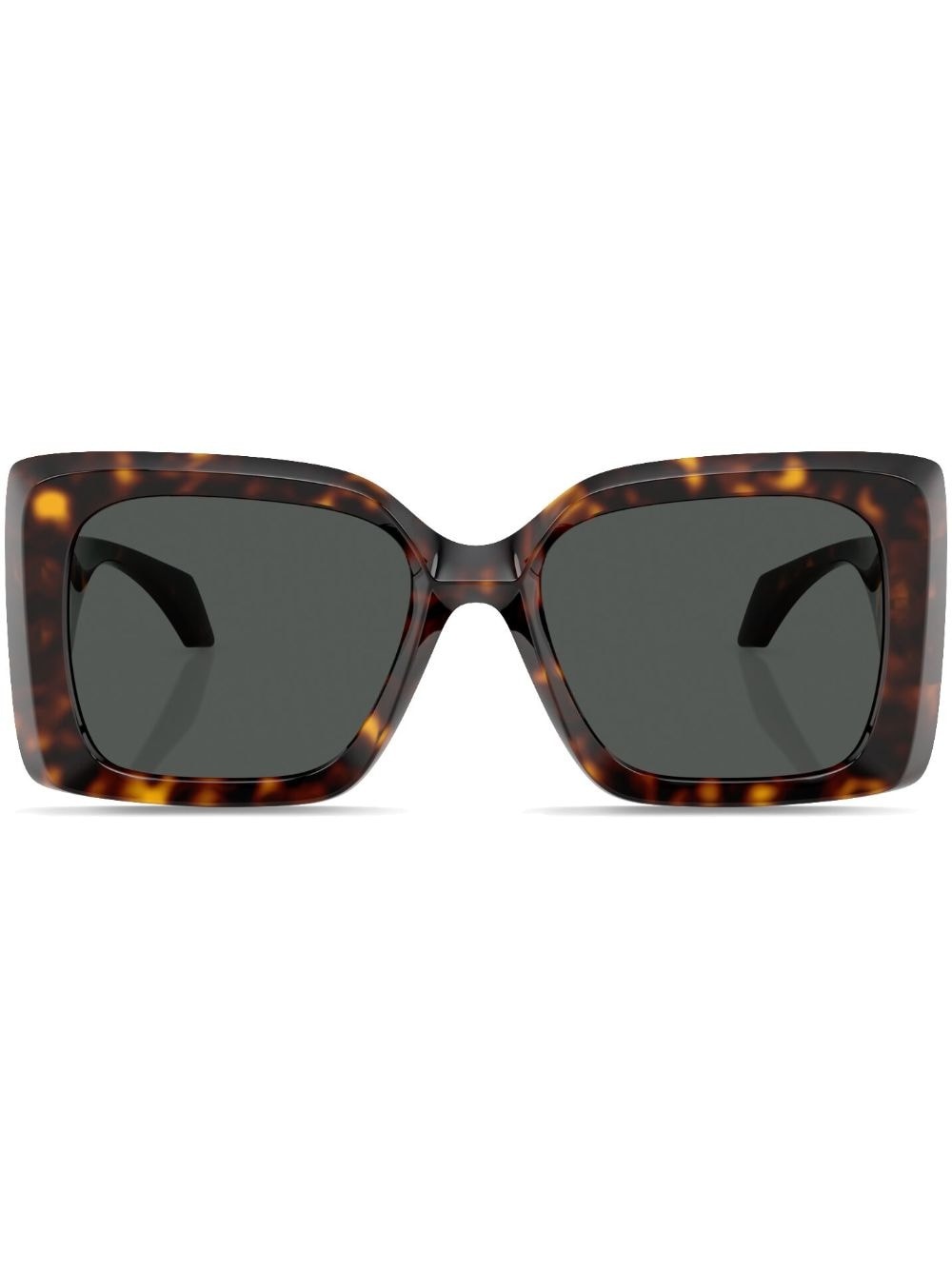 Medusa-plaque oversized-frame sunglasses - 1