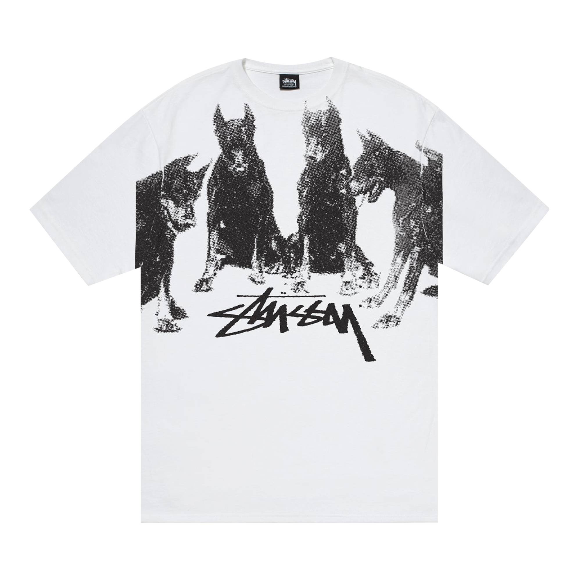Stussy Dobermans Tee 'White' - 1