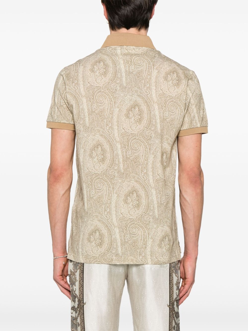 paisley polo shirt - 3