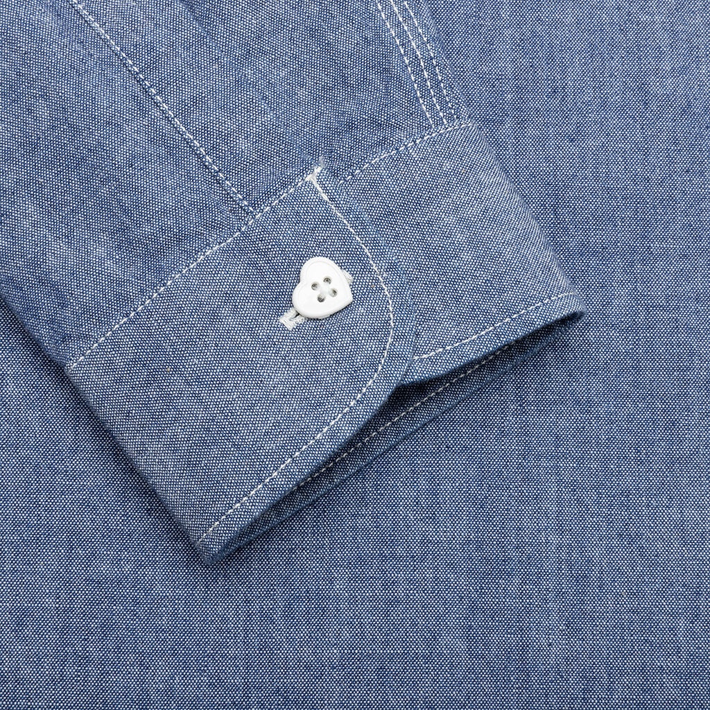 CHAMBRAY L/S SHIRT BLUE - 7