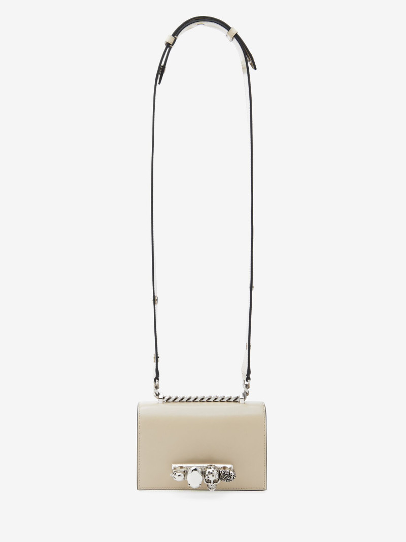 Alexander McQueen Women's The Biker Mini Jewelled Satchel in Camel outlook