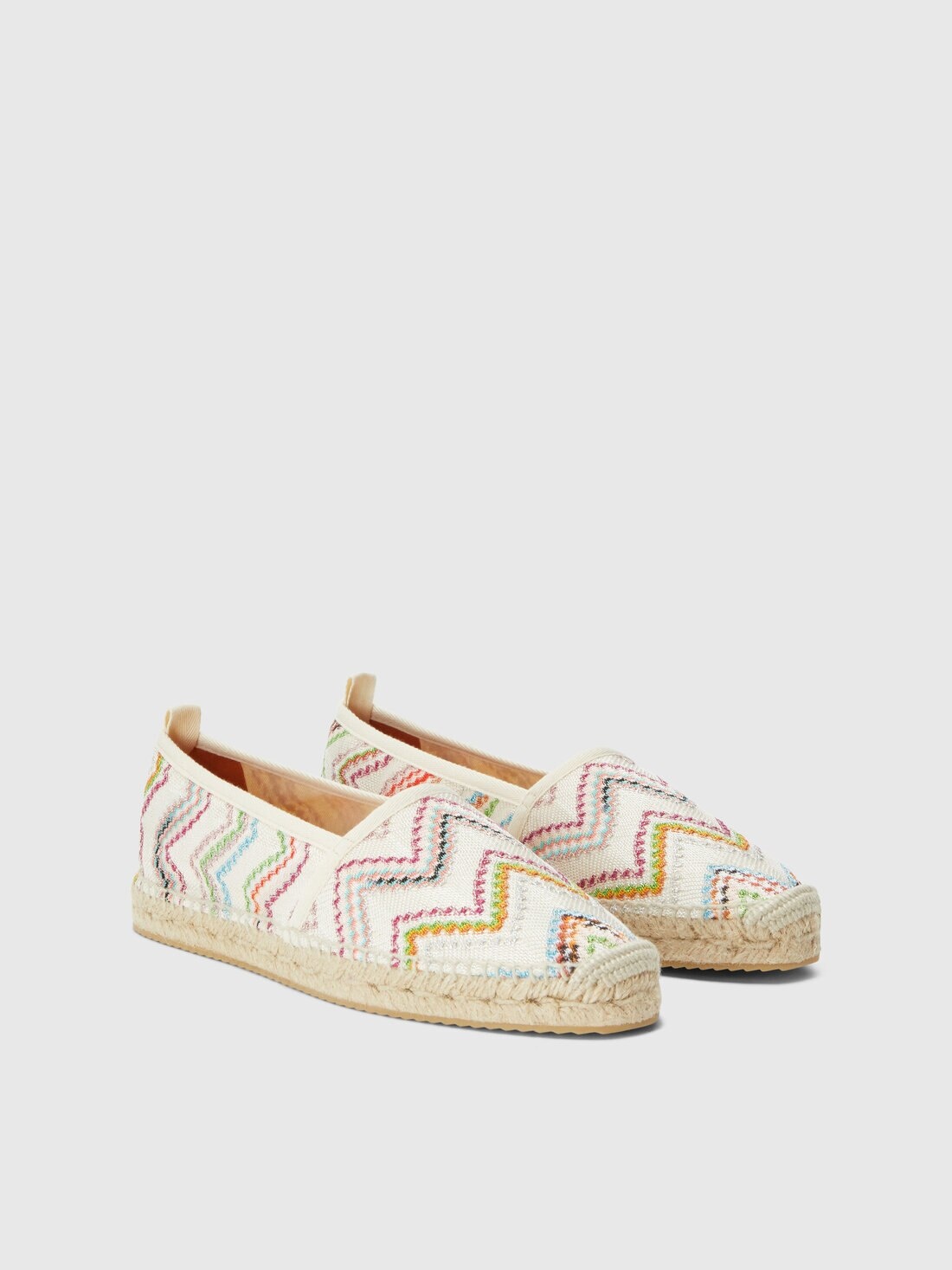 Zig-zag pattern espadrilles with jute sole - 2