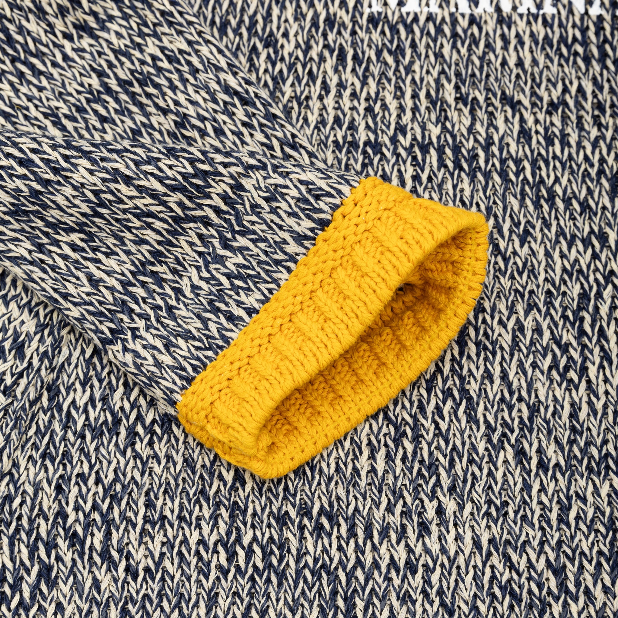 COTTON-LINEN-POLYESTER WITH RUBBERISED EFFECT MARINA SWEATER - 4