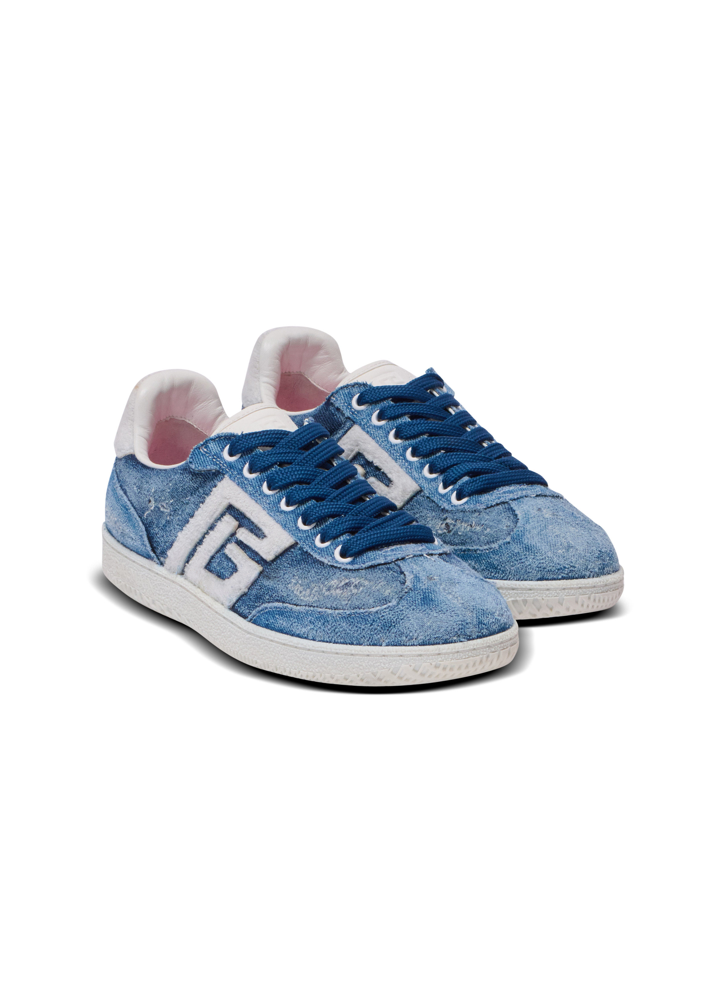 Denim Balmain Swan trainers - 2