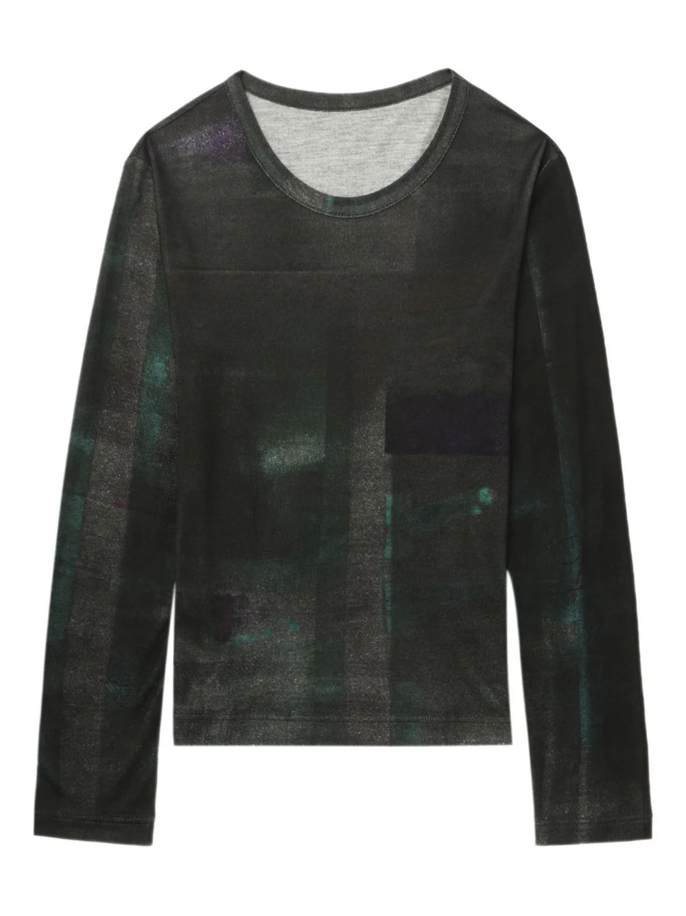 printed long-sleeve T-shirt - 1