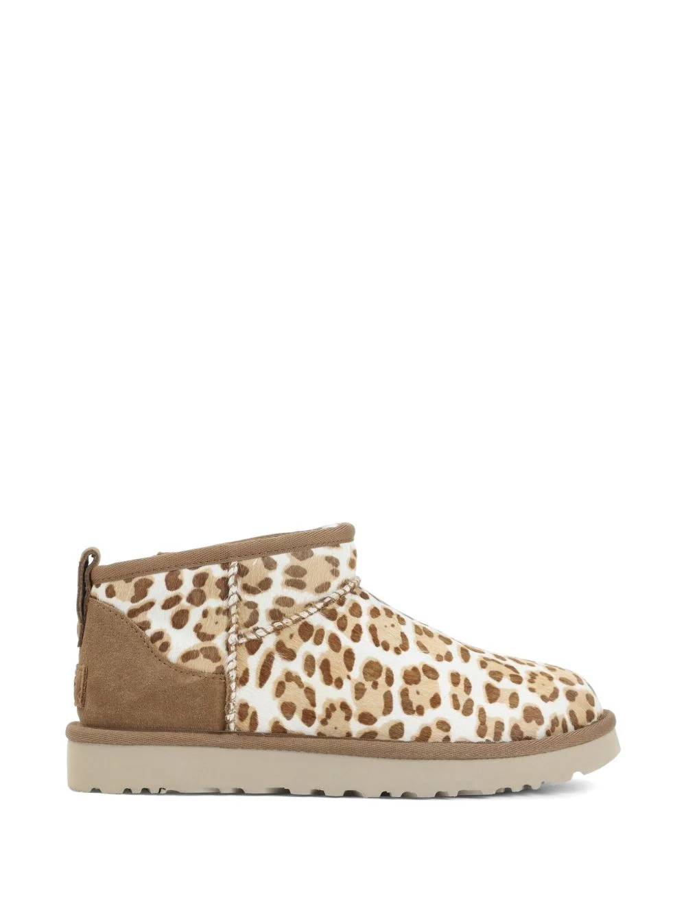 leopard print mini boots - 1