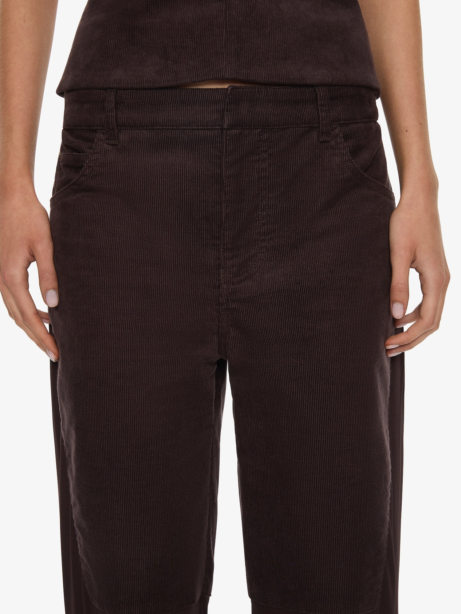 Taped Corduroy Jersey Jean - 3