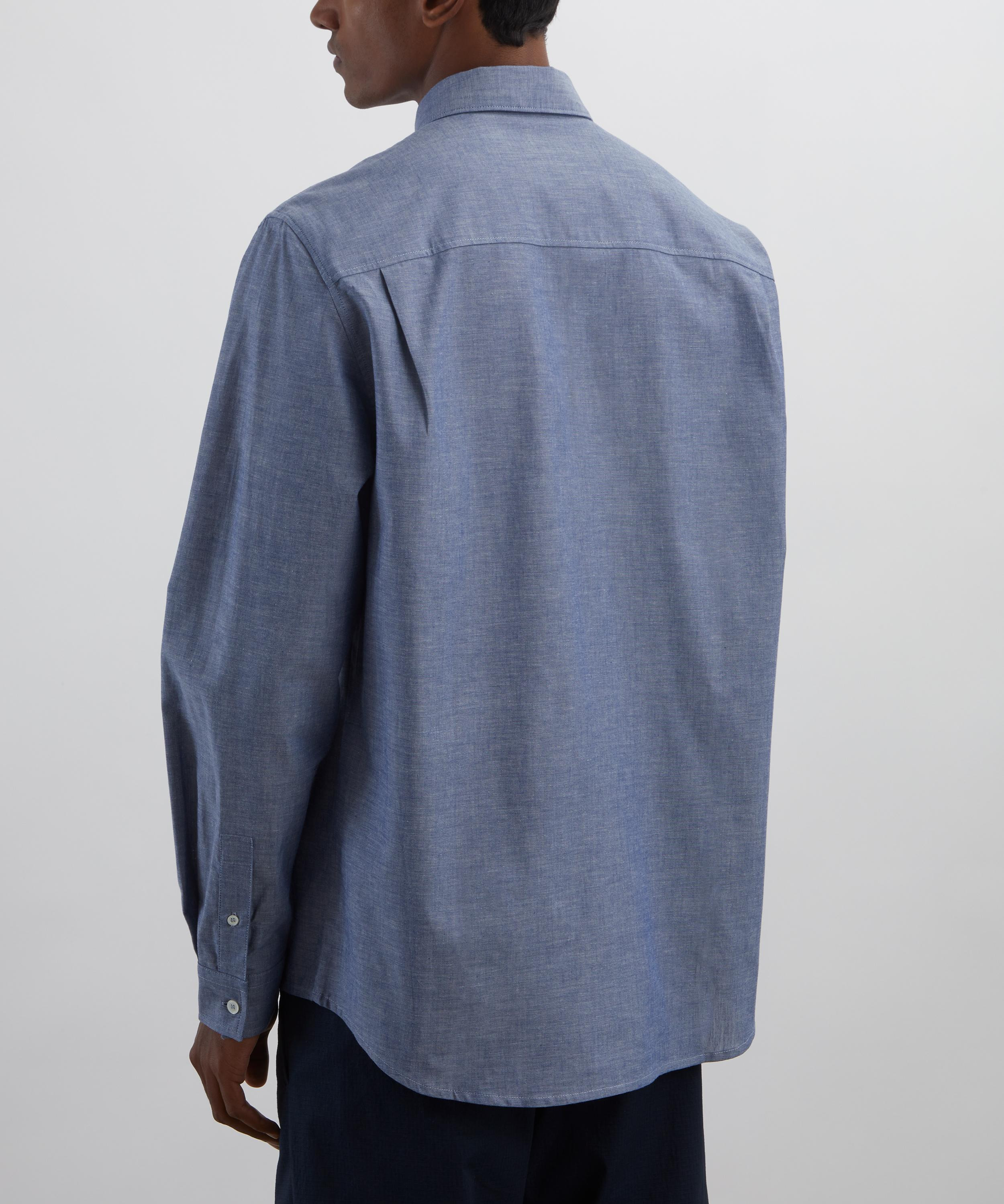 Edouard Brodé Chambray Cotton Shirt - 4