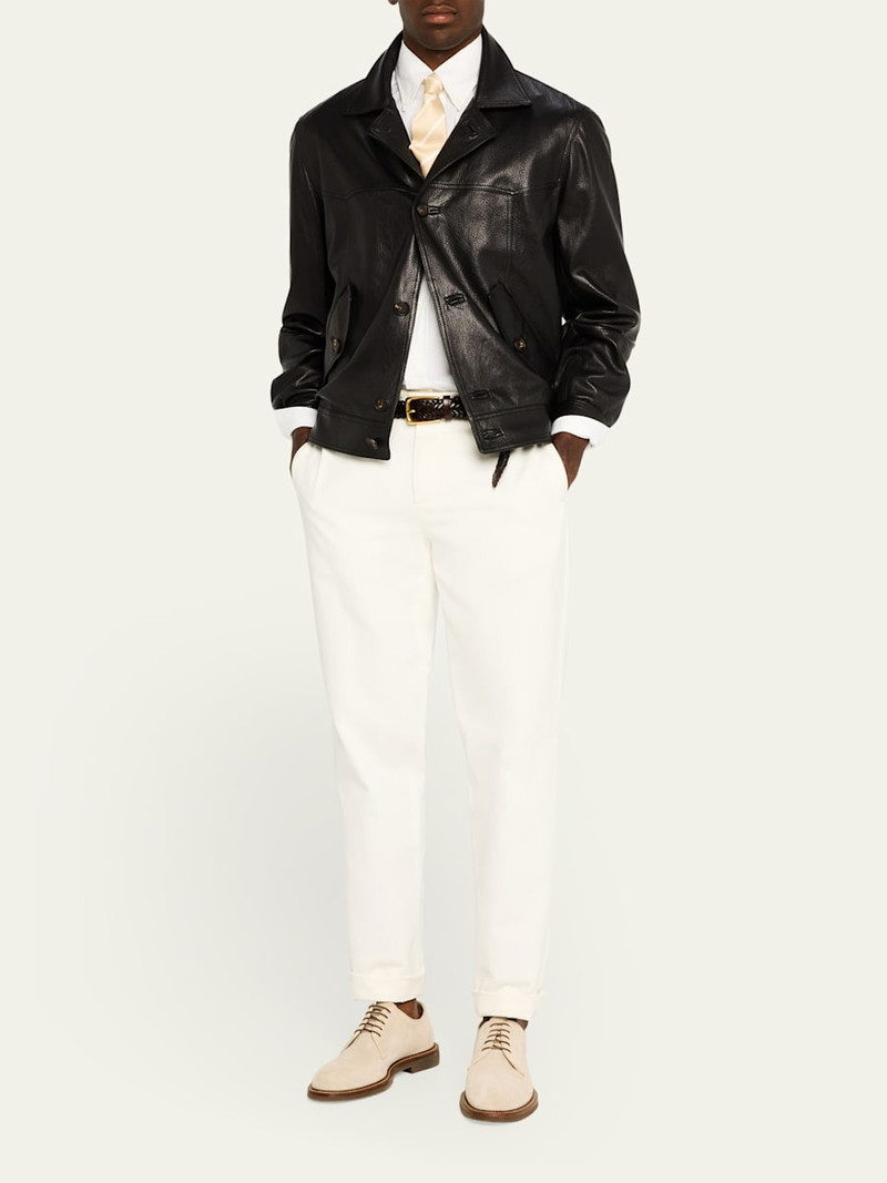 Brunello Cucinelli Men's Suede Derby Shoes outlook