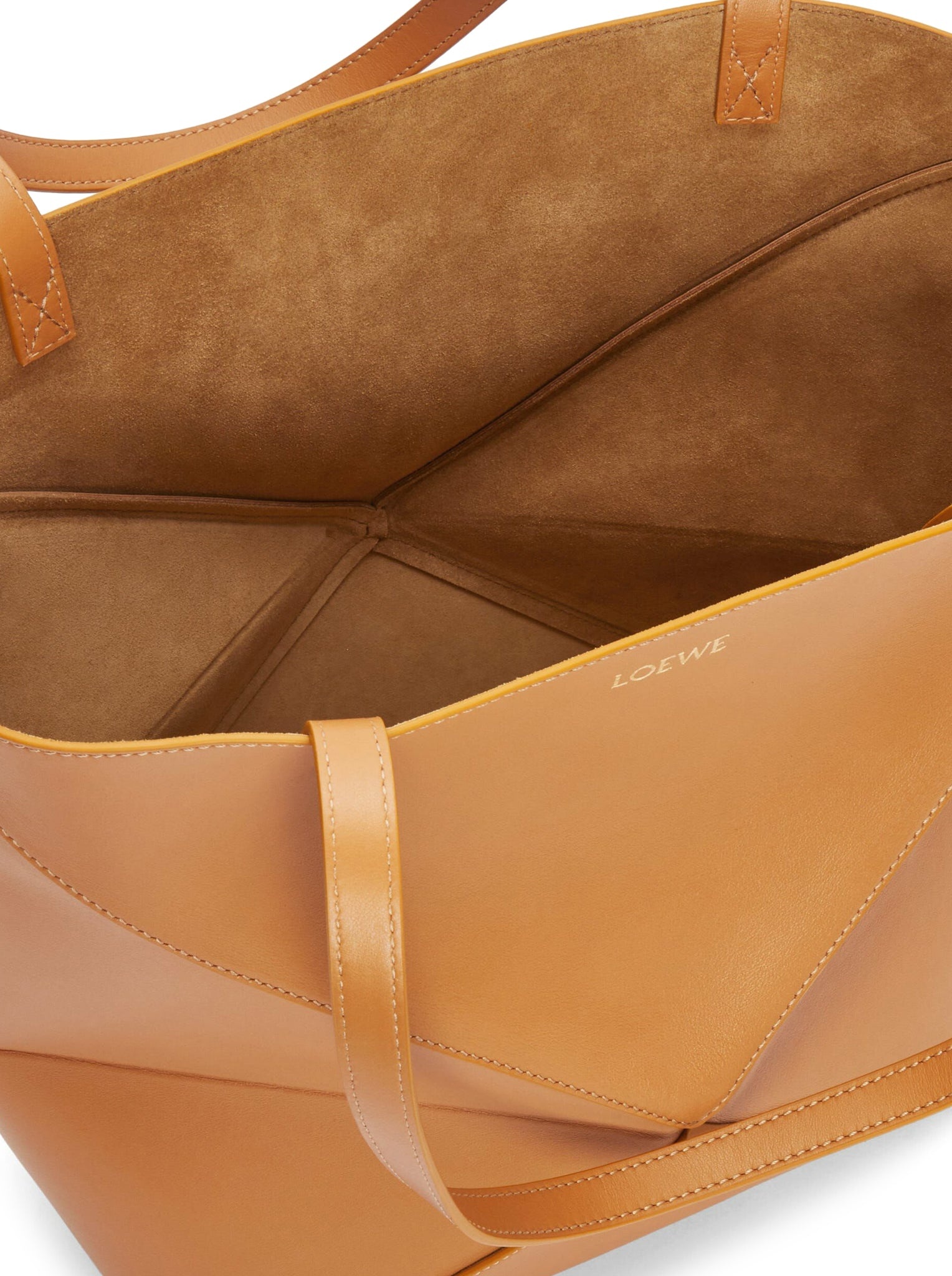 PUZZLE FOLD TOTE BAG IN SHINY CALFSKIN - 7