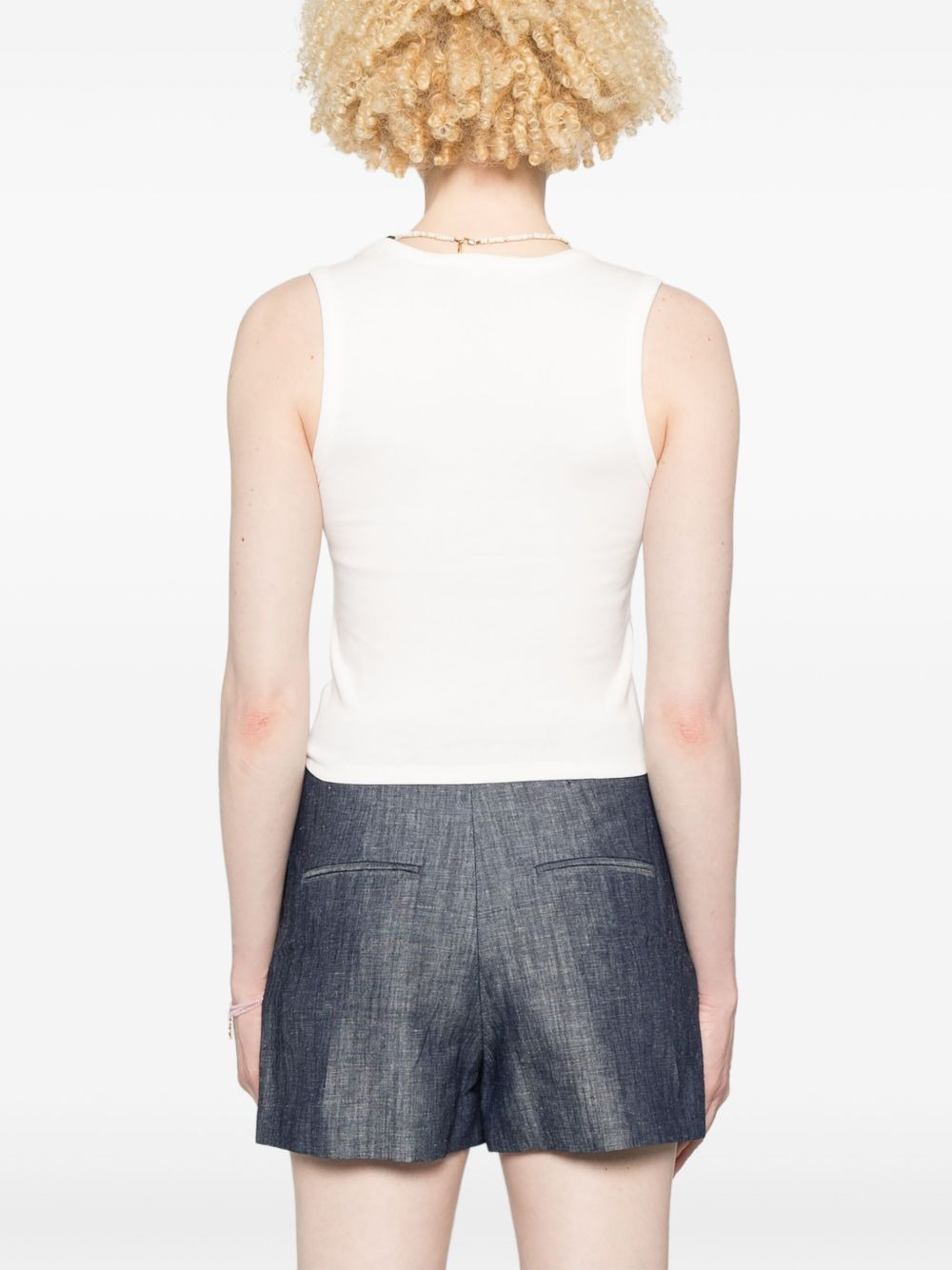 embroidered tank top - 4